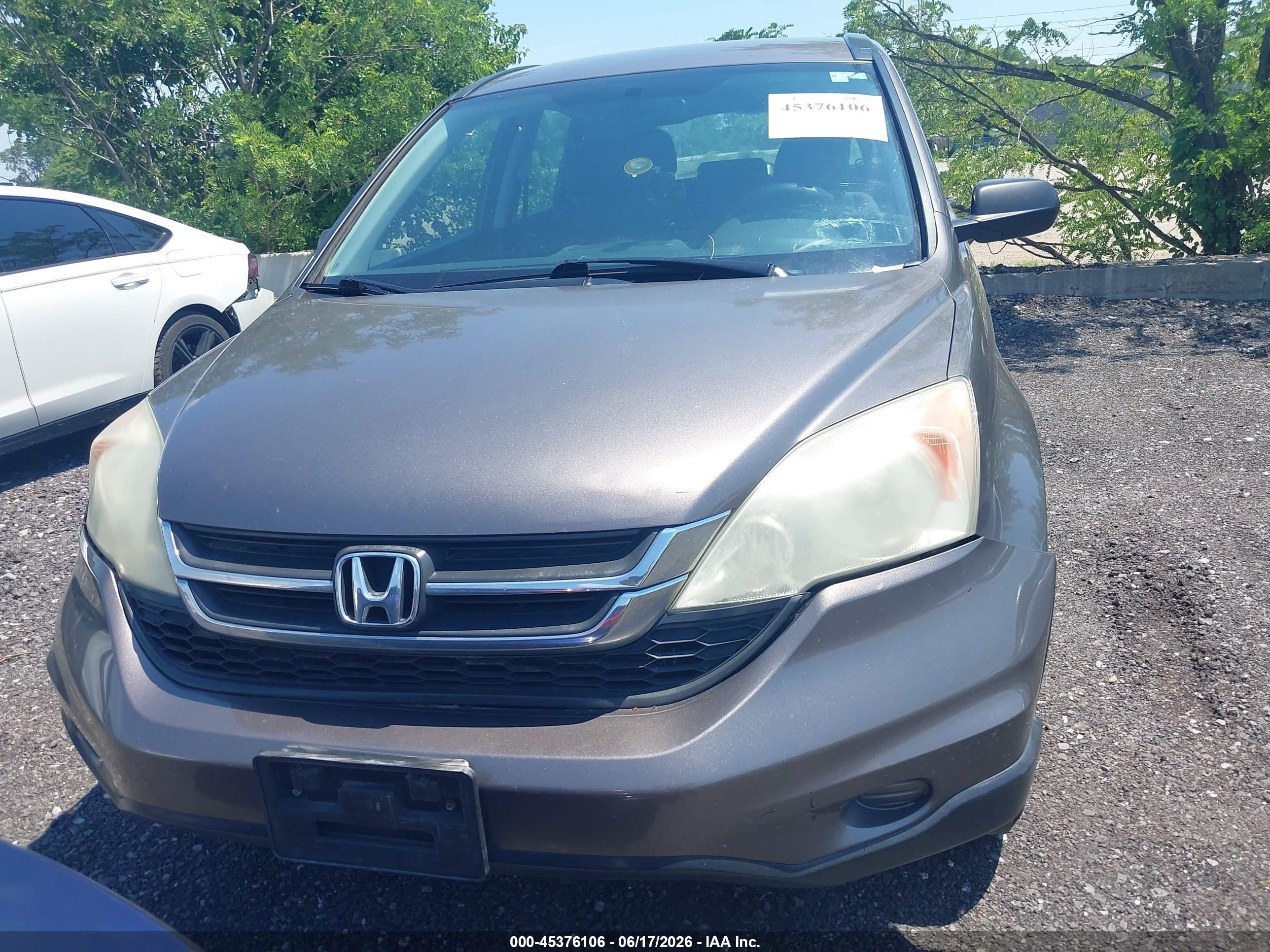 2010 Honda Cr-v Lx Gray vin: 5J6RE4H31AL092406