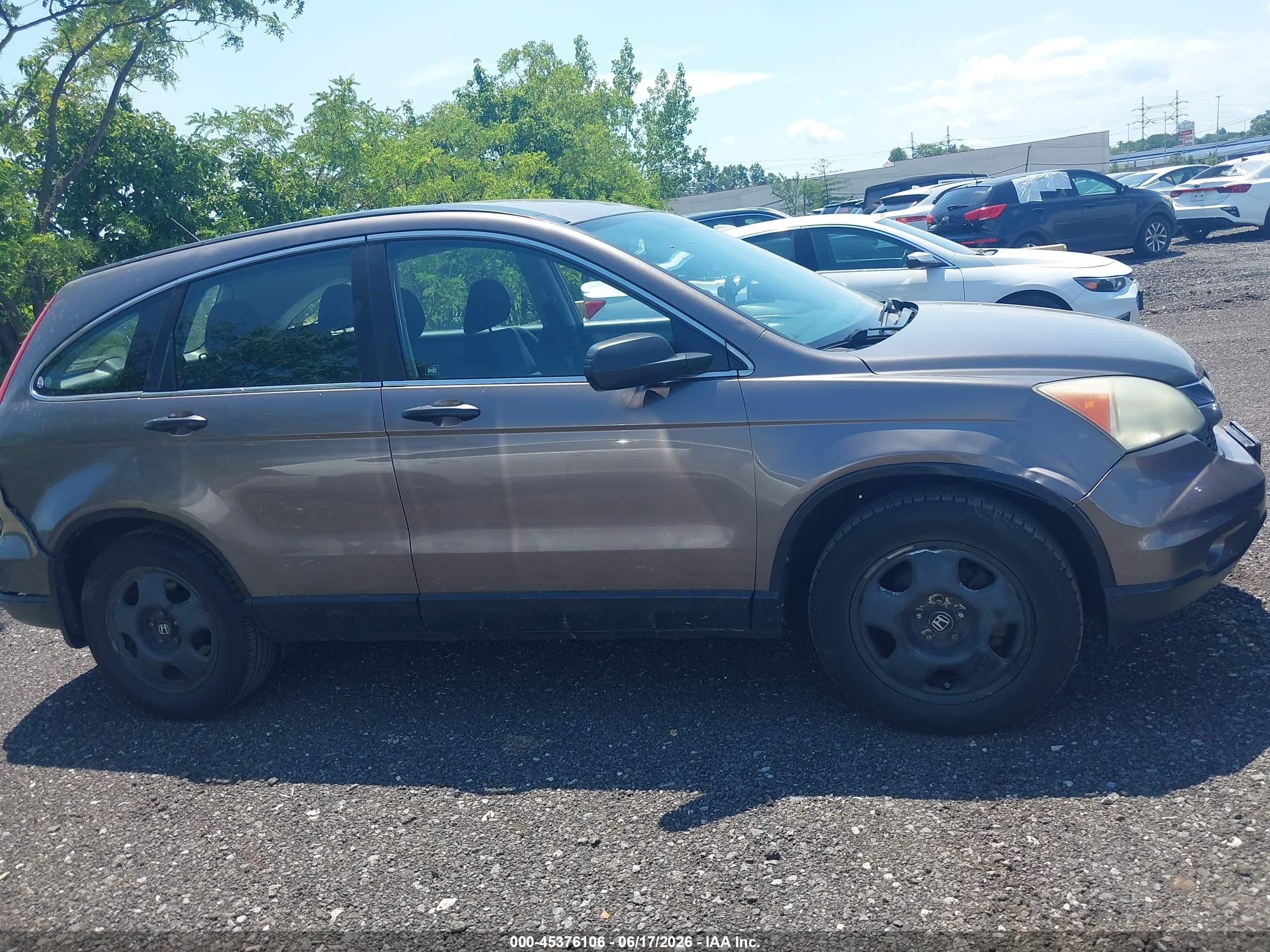 2010 Honda Cr-v Lx Gray vin: 5J6RE4H31AL092406