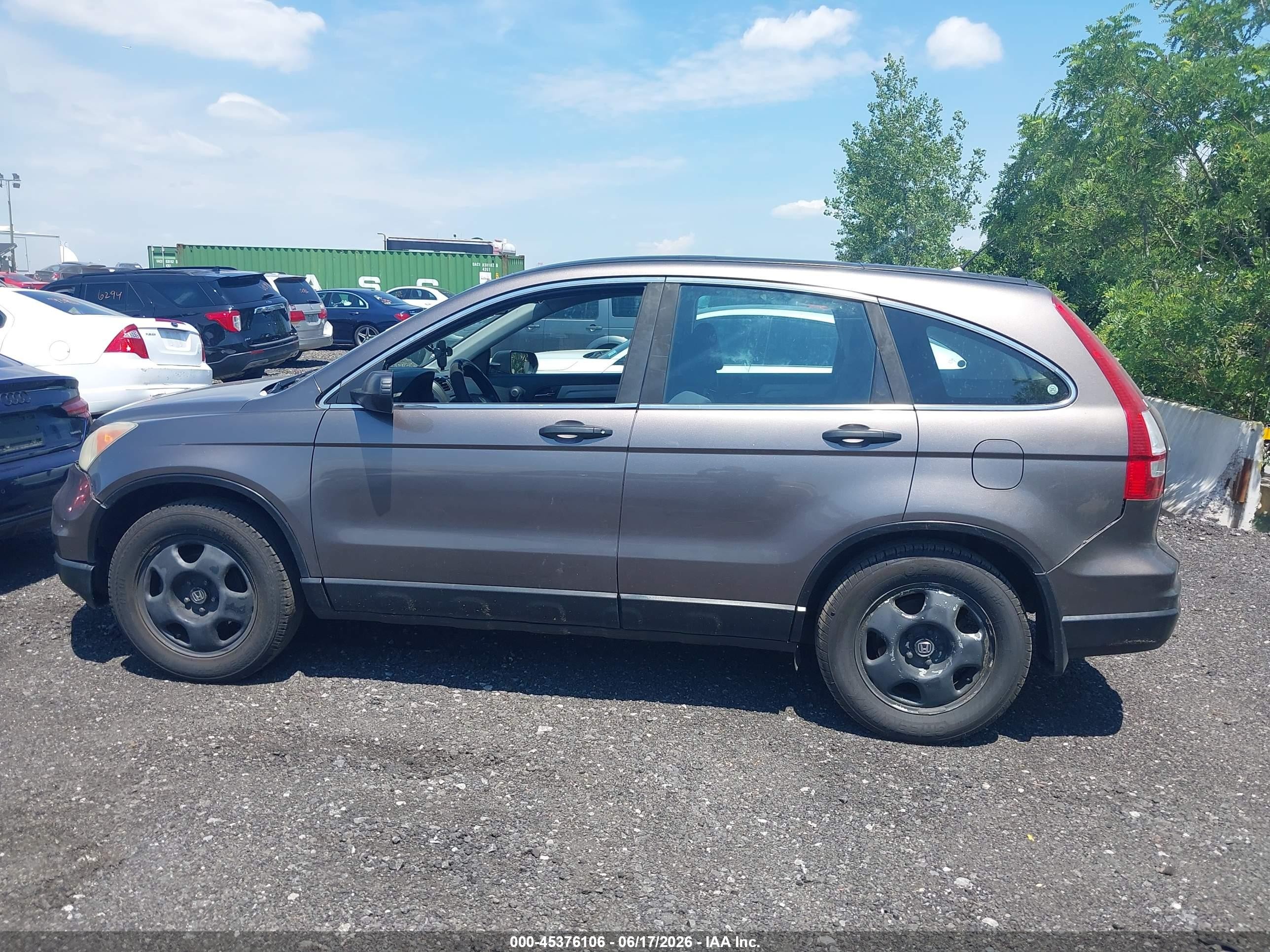 2010 Honda Cr-v Lx Gray vin: 5J6RE4H31AL092406