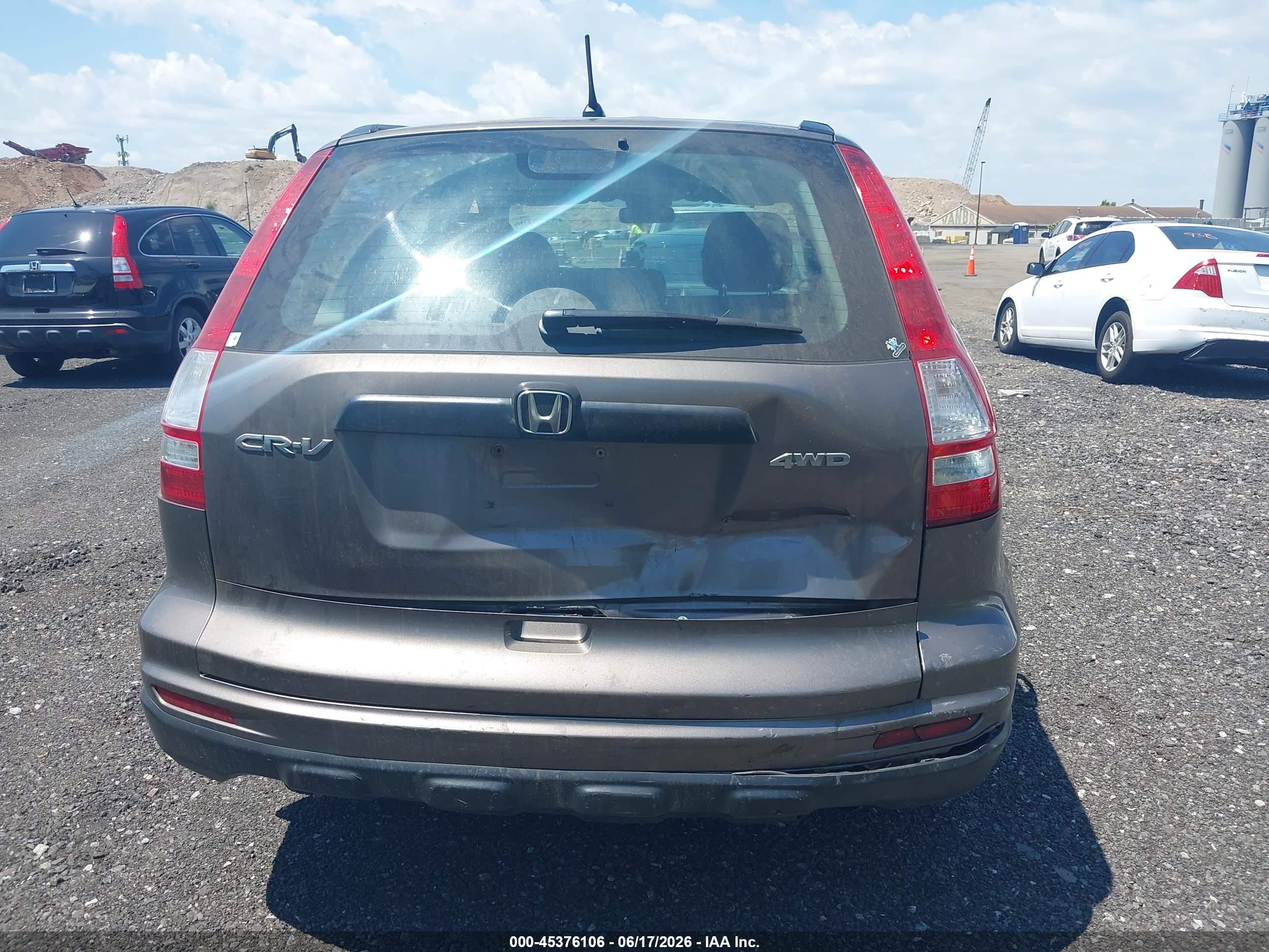 2010 Honda Cr-v Lx Gray vin: 5J6RE4H31AL092406