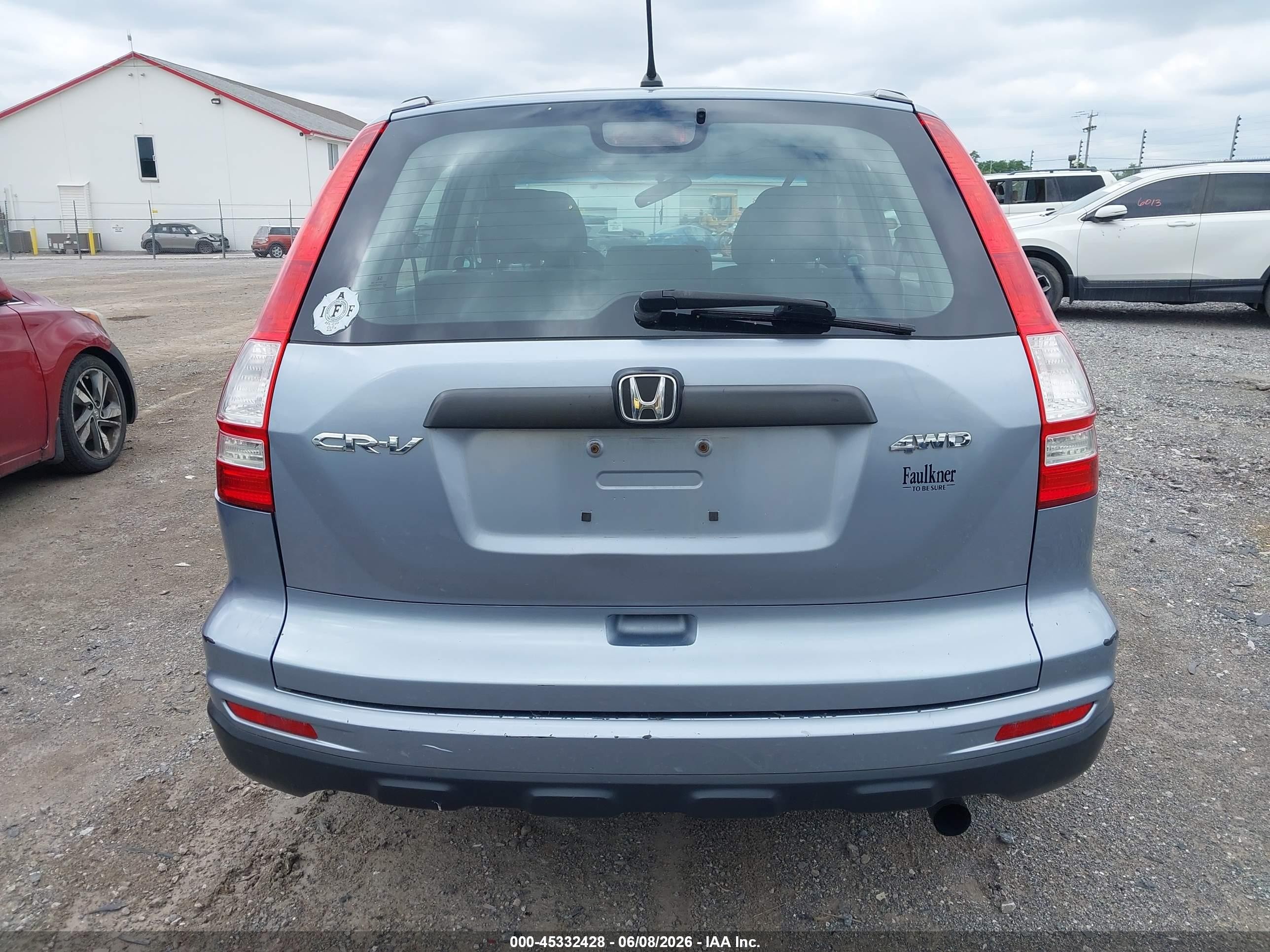 2010 Honda Cr-v Lx Light Blue vin: 5J6RE4H31AL099694