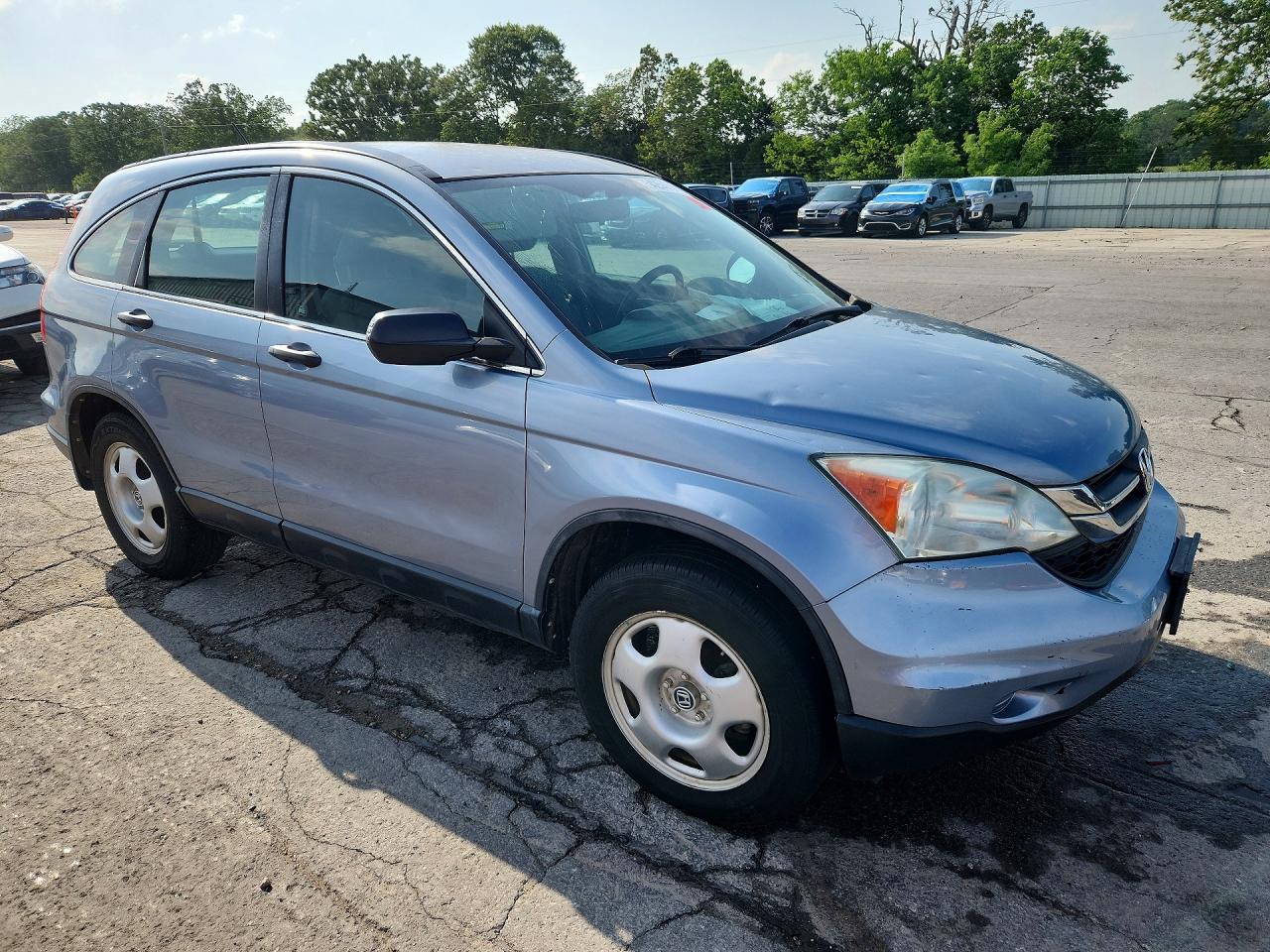 2010 Honda Cr-v Lx Blue vin: 5J6RE4H31AL101251