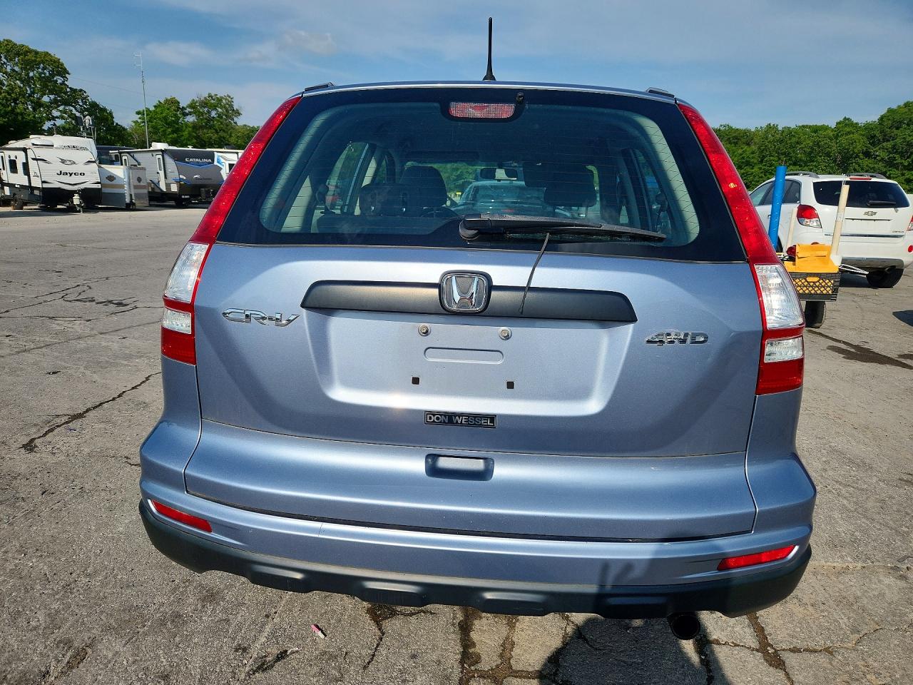 2010 Honda Cr-v Lx Blue vin: 5J6RE4H31AL101251