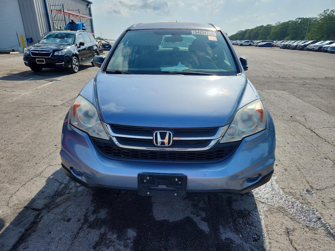 2010 Honda Cr-v Lx Blue vin: 5J6RE4H31AL101251
