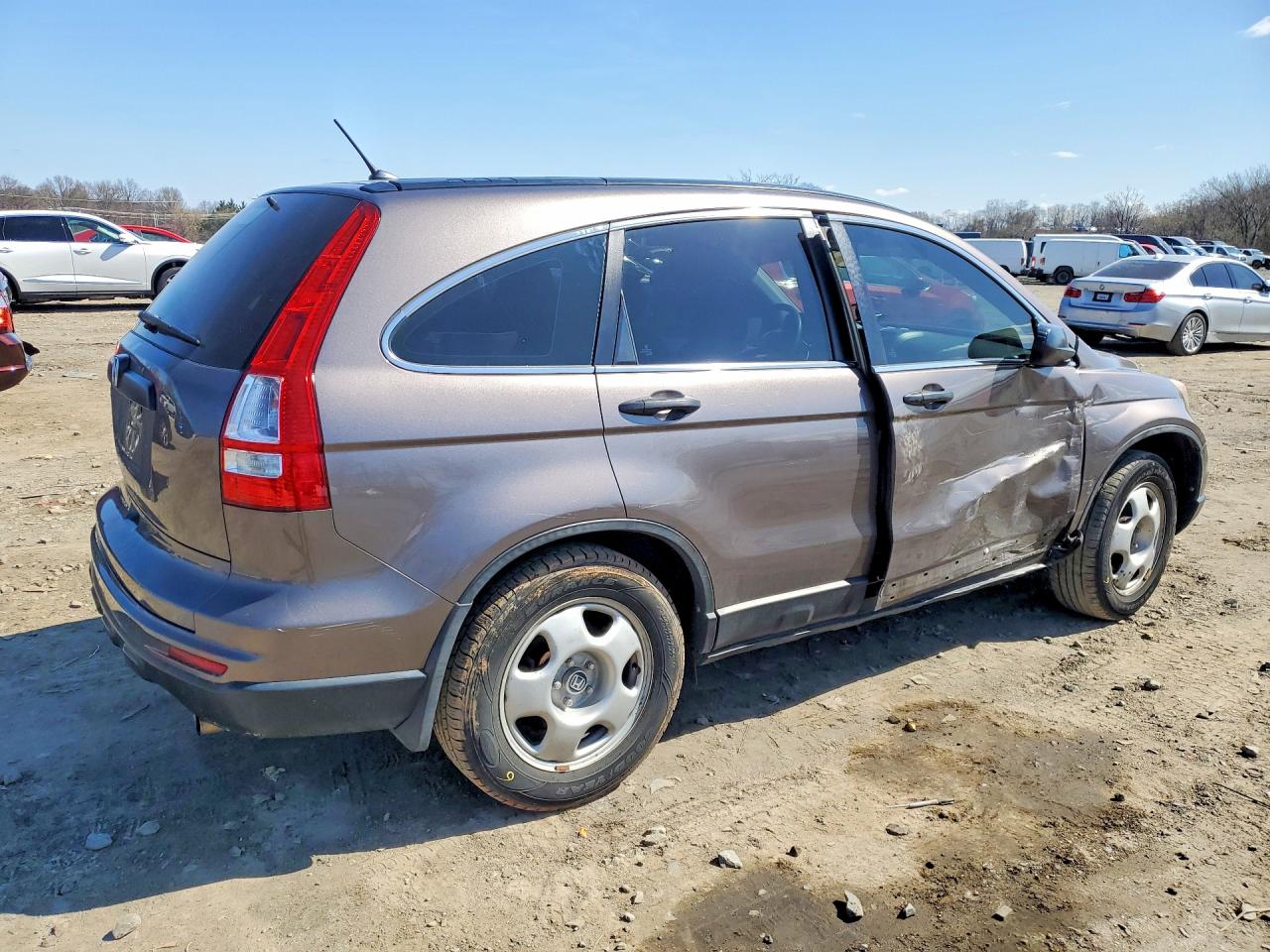 2011 Honda Cr-v Lx Gray vin: 5J6RE4H31BL020588