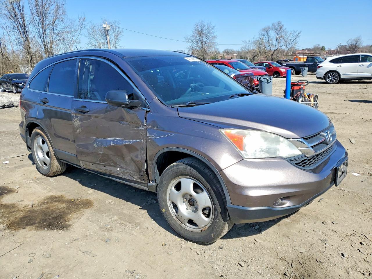 2011 Honda Cr-v Lx Gray vin: 5J6RE4H31BL020588
