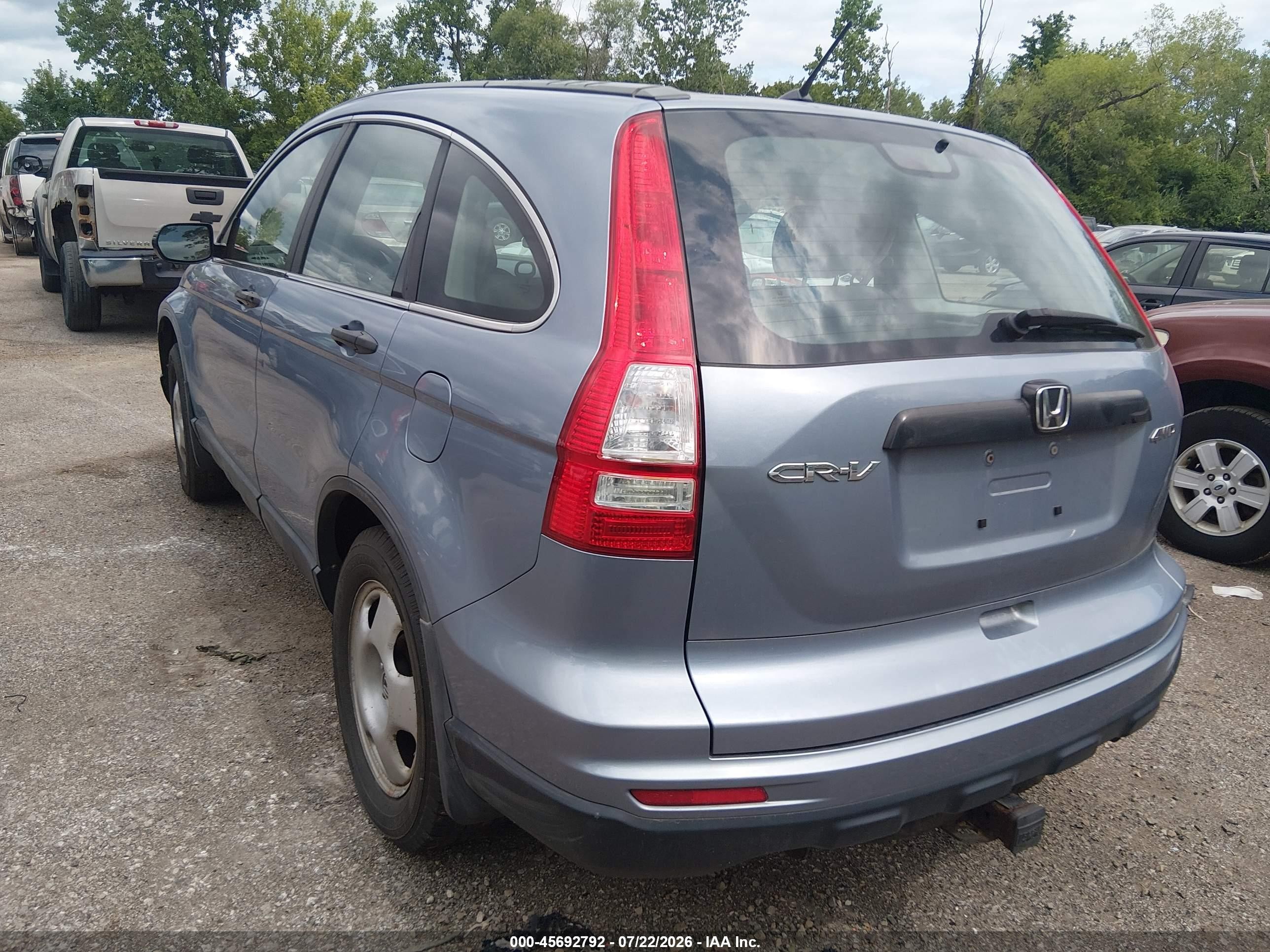 2011 Honda Cr-v Lx Gray vin: 5J6RE4H31BL058953
