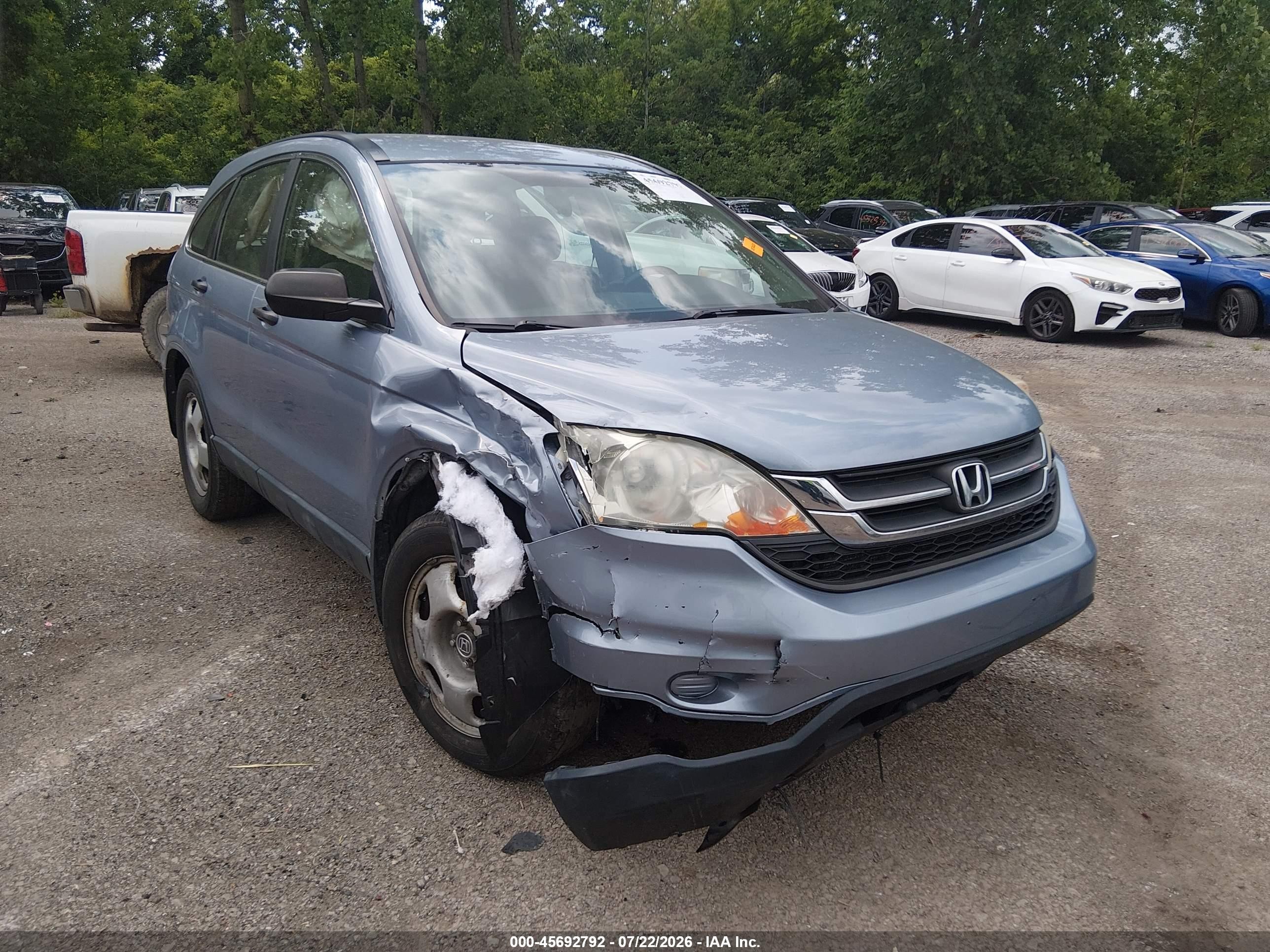 2011 Honda Cr-v Lx Gray vin: 5J6RE4H31BL058953