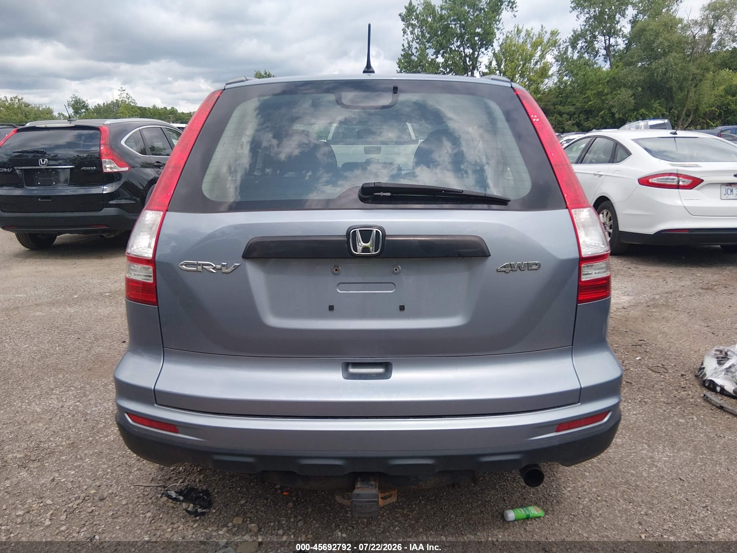 2011 Honda Cr-v Lx Gray vin: 5J6RE4H31BL058953