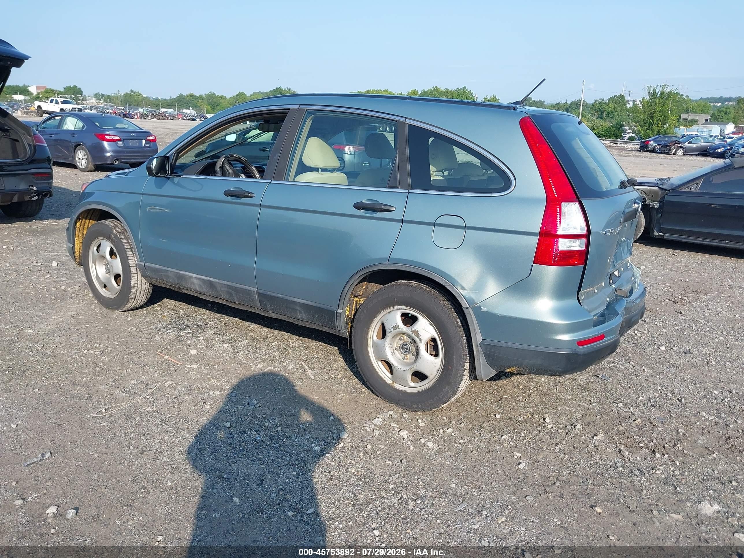 2011 Honda Cr-v Lx Light Blue vin: 5J6RE4H31BL113983