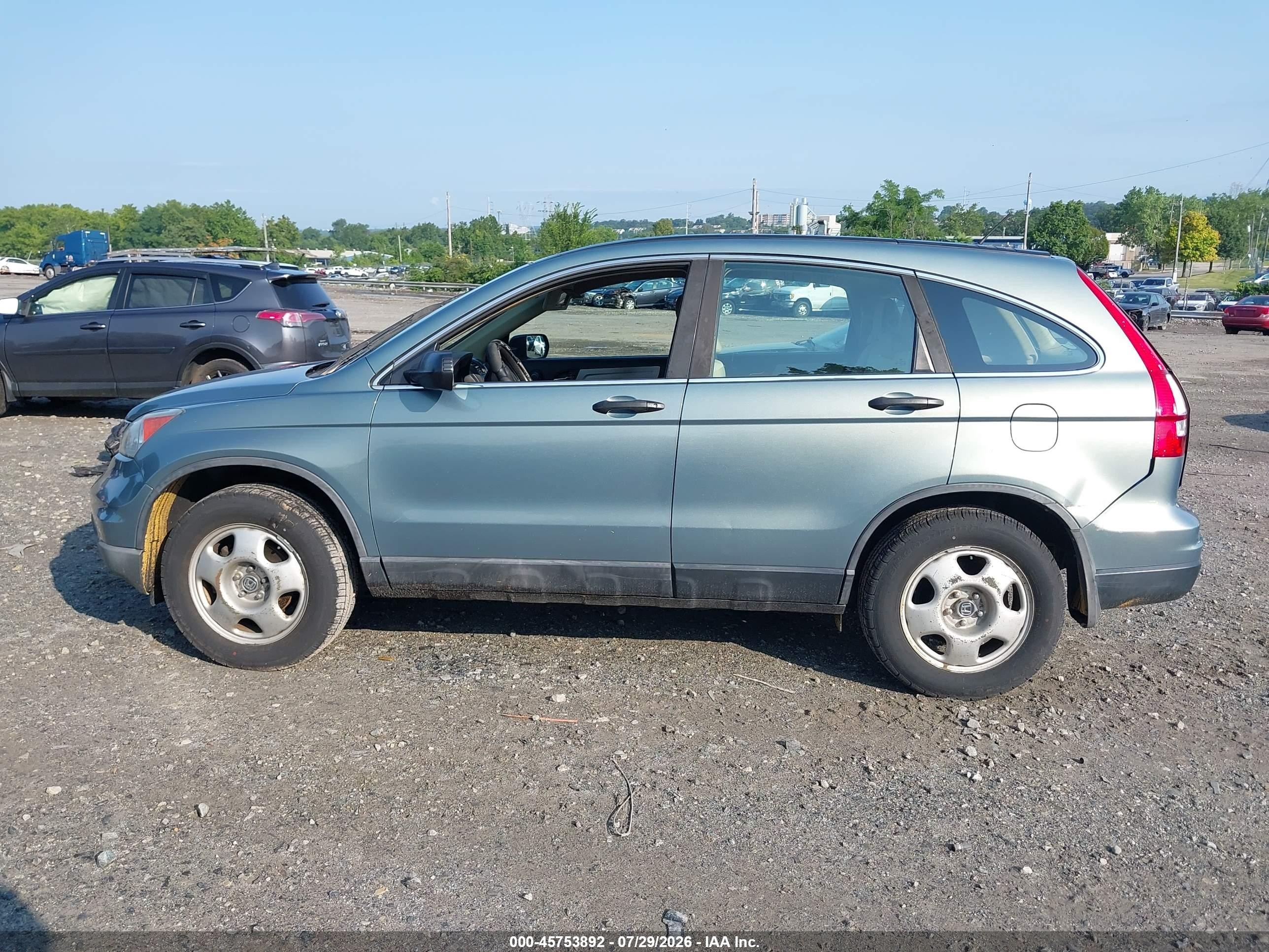 2011 Honda Cr-v Lx Light Blue vin: 5J6RE4H31BL113983