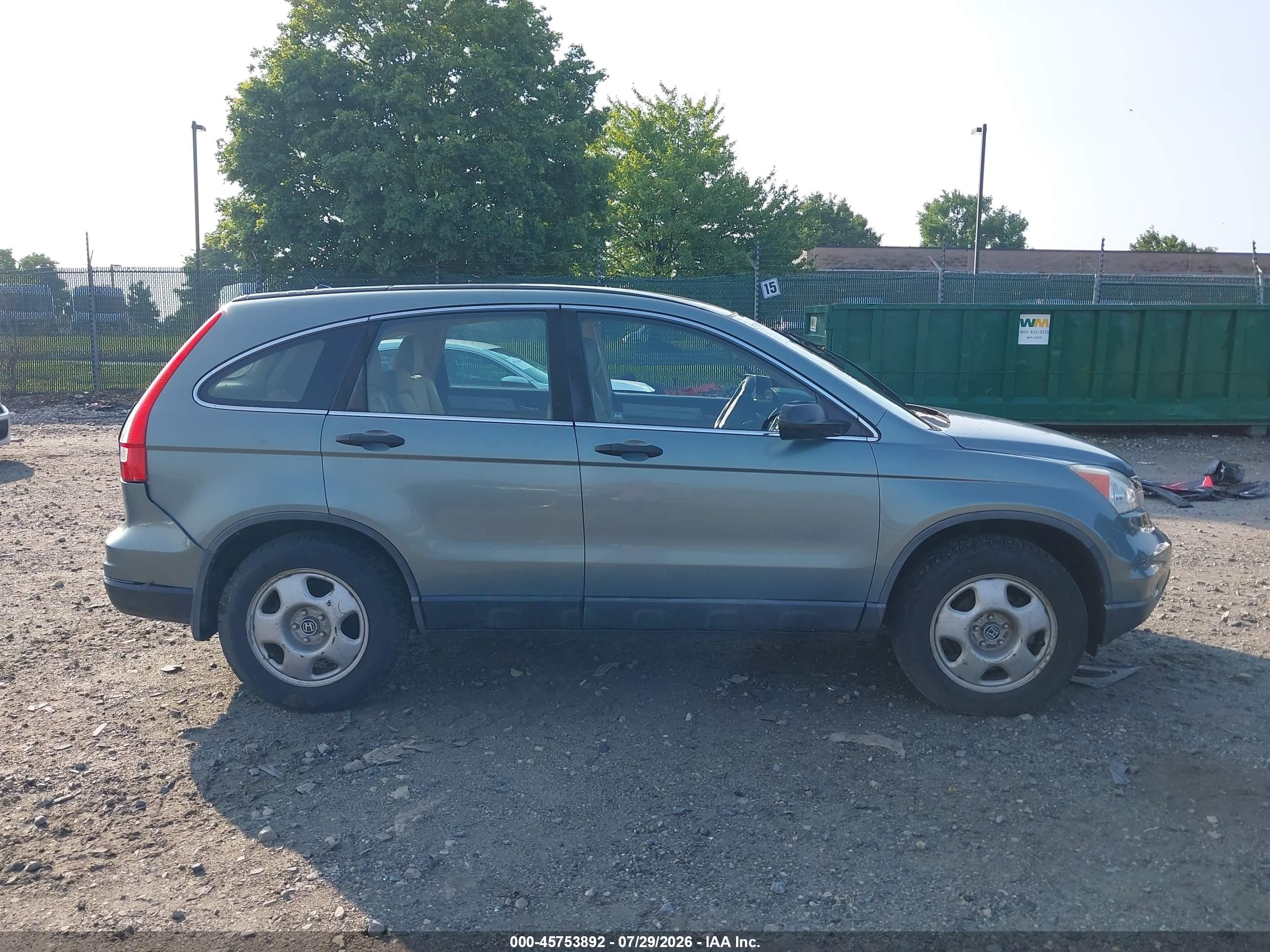 2011 Honda Cr-v Lx Light Blue vin: 5J6RE4H31BL113983