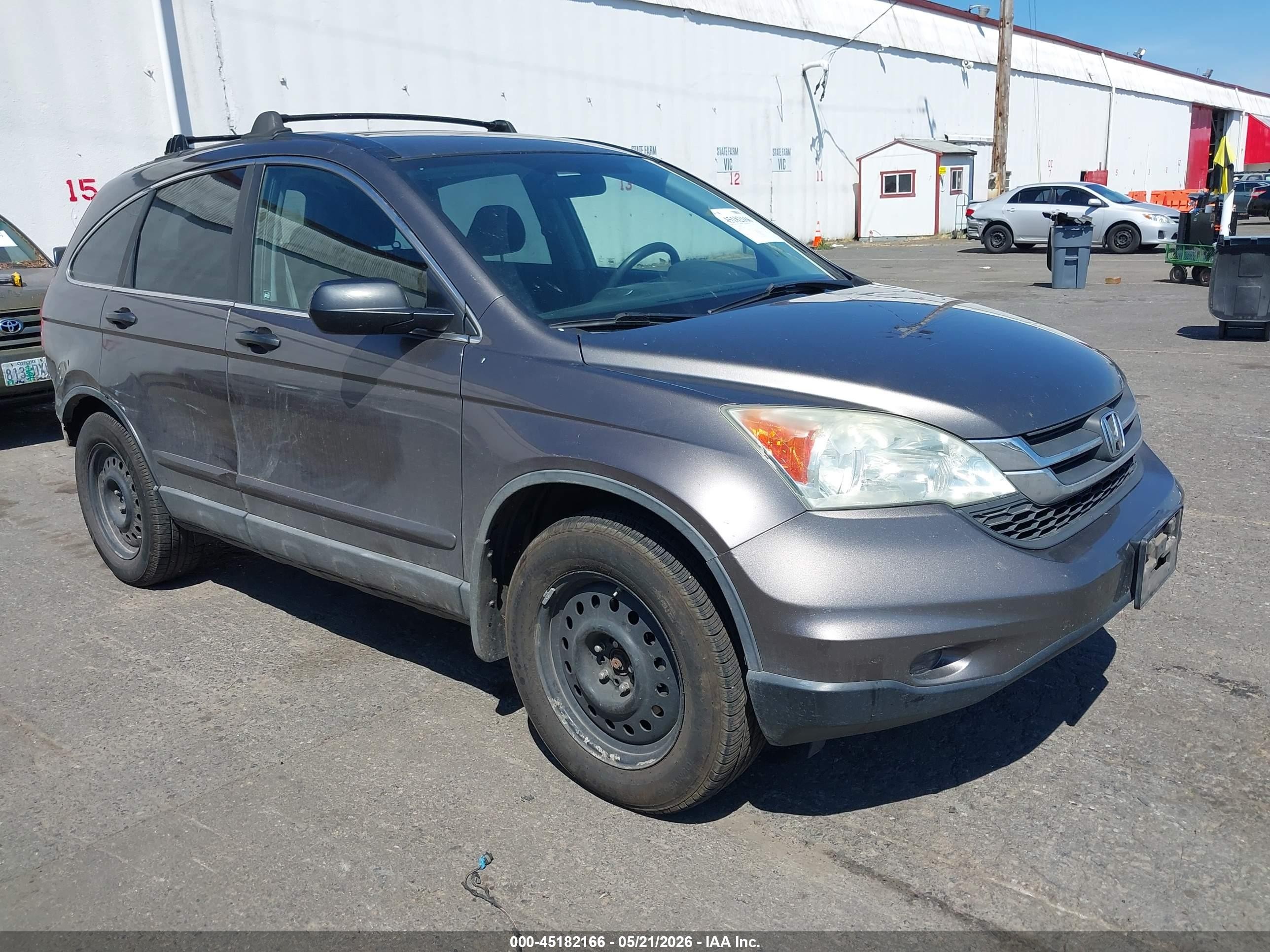 2010 Honda Cr-v Lx Gray vin: 5J6RE4H32AL000669