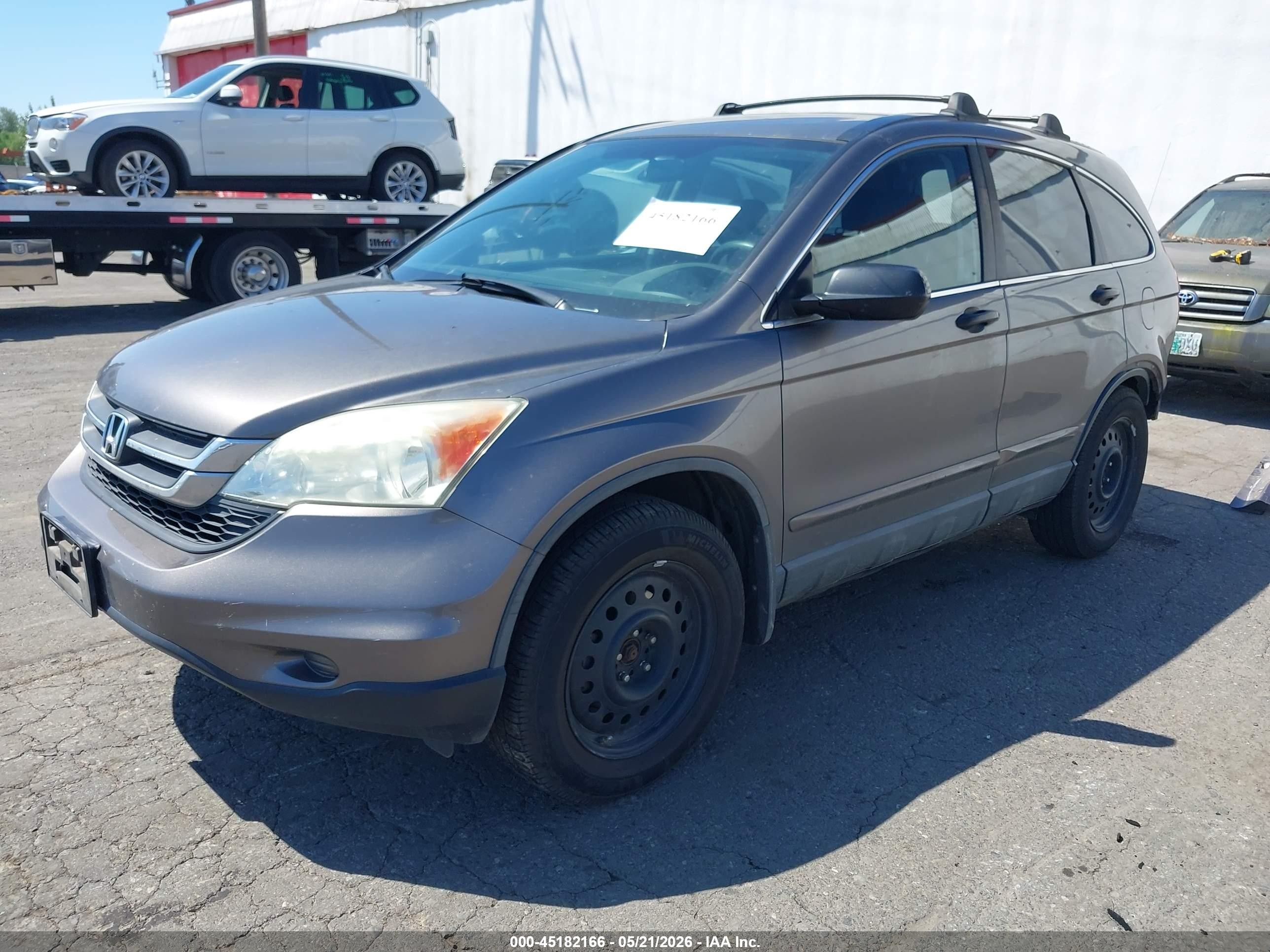 2010 Honda Cr-v Lx Gray vin: 5J6RE4H32AL000669