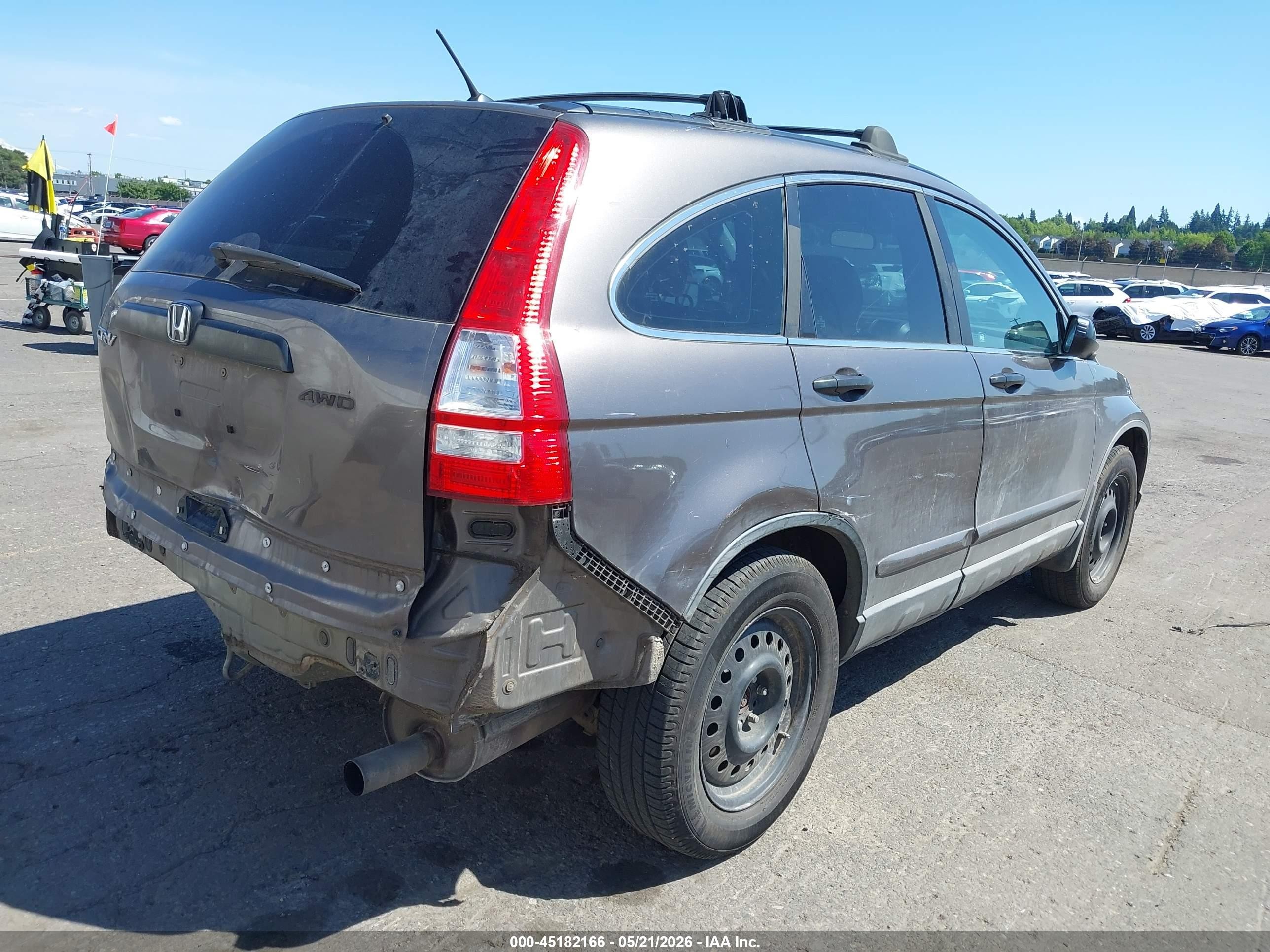 2010 Honda Cr-v Lx Gray vin: 5J6RE4H32AL000669