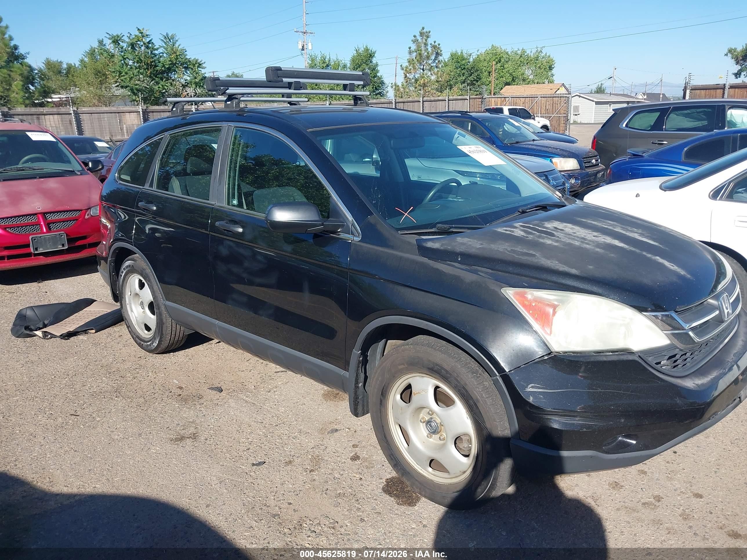 2010 Honda Cr-v Lx Черный vin: 5J6RE4H32AL007895