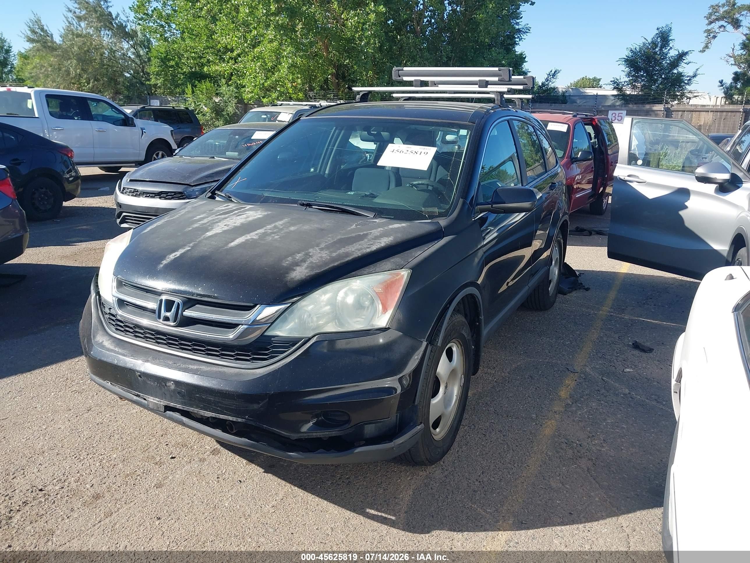 2010 Honda Cr-v Lx Черный vin: 5J6RE4H32AL007895