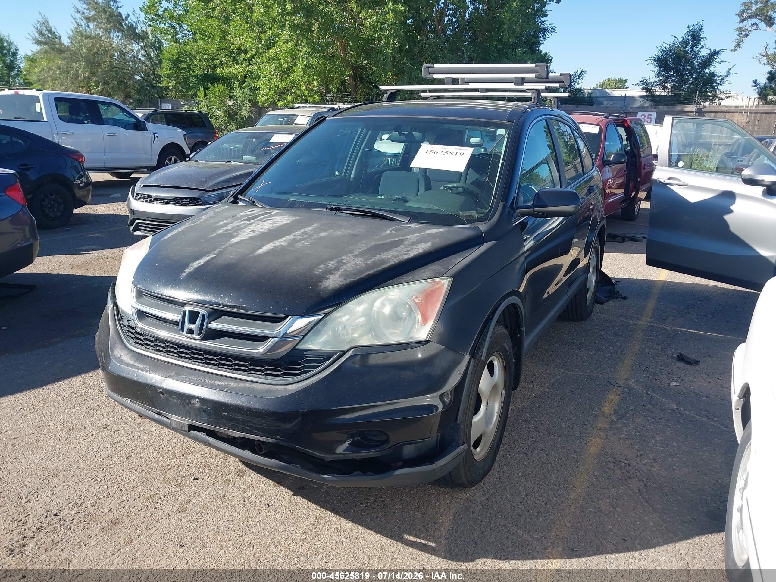 2010 Honda Cr-v Lx Черный vin: 5J6RE4H32AL007895