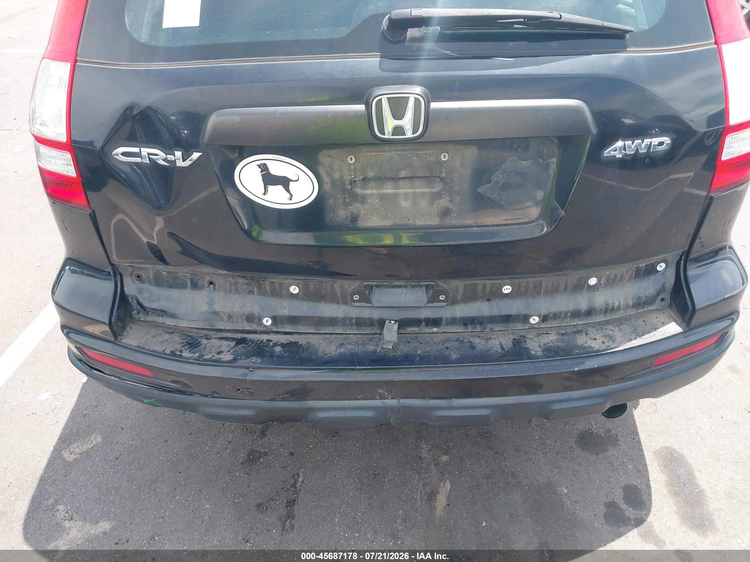 2010 Honda Cr-v Lx Black vin: 5J6RE4H32AL031775