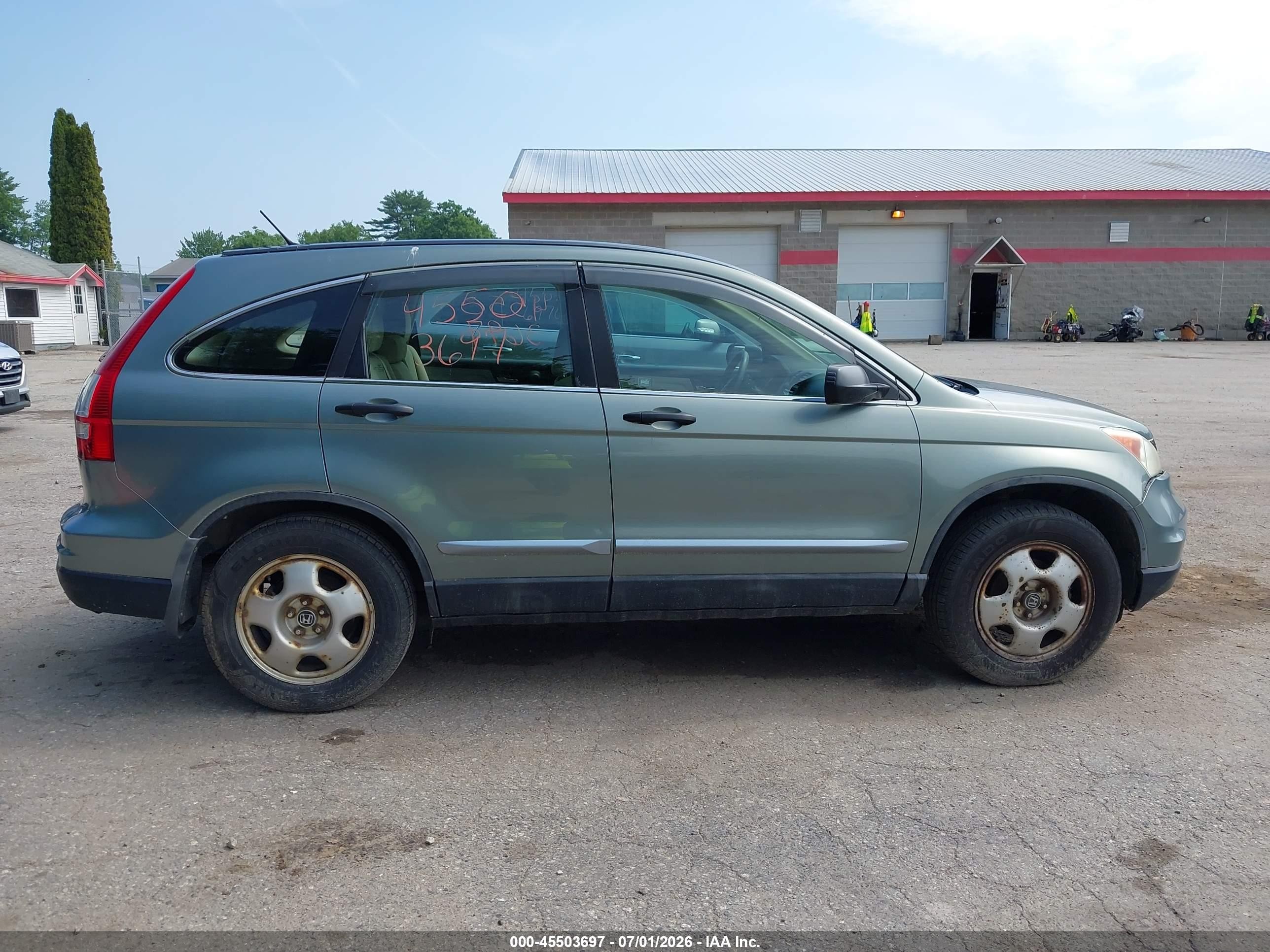 2010 Honda Cr-v Lx Blue vin: 5J6RE4H32AL037799