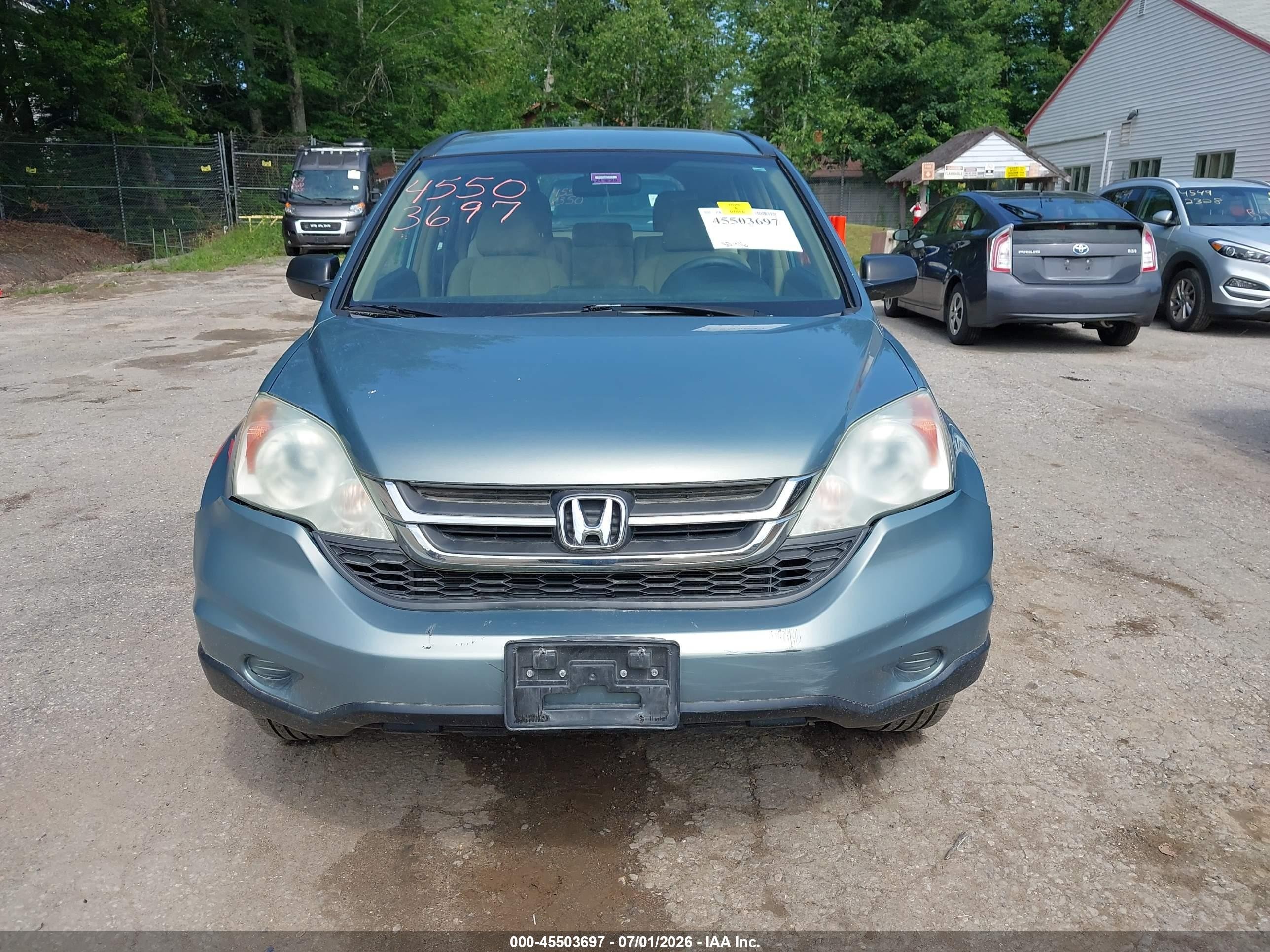 2010 Honda Cr-v Lx Blue vin: 5J6RE4H32AL037799