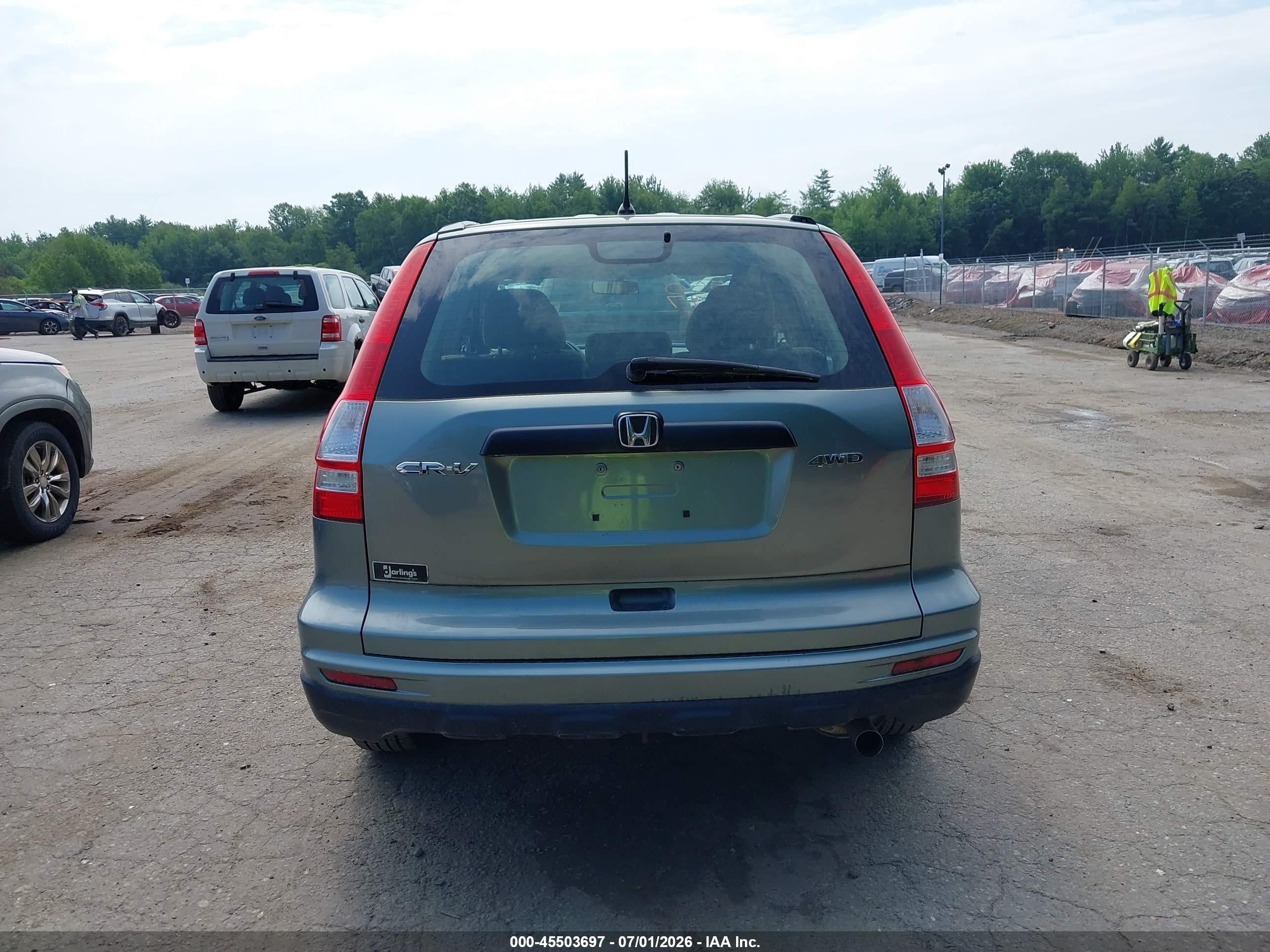 2010 Honda Cr-v Lx Blue vin: 5J6RE4H32AL037799