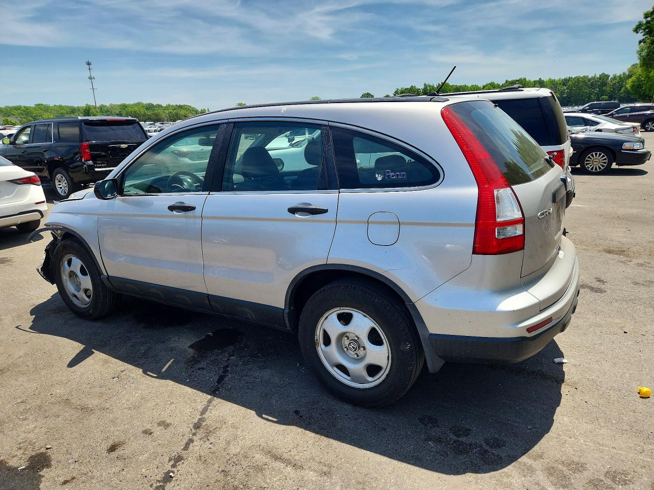2010 Honda Cr-v Lx Silver vin: 5J6RE4H32AL043487