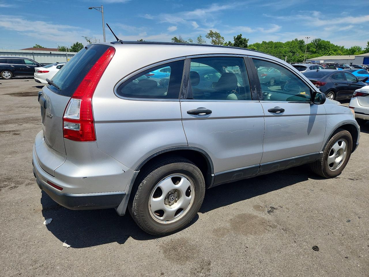 2010 Honda Cr-v Lx Silver vin: 5J6RE4H32AL043487