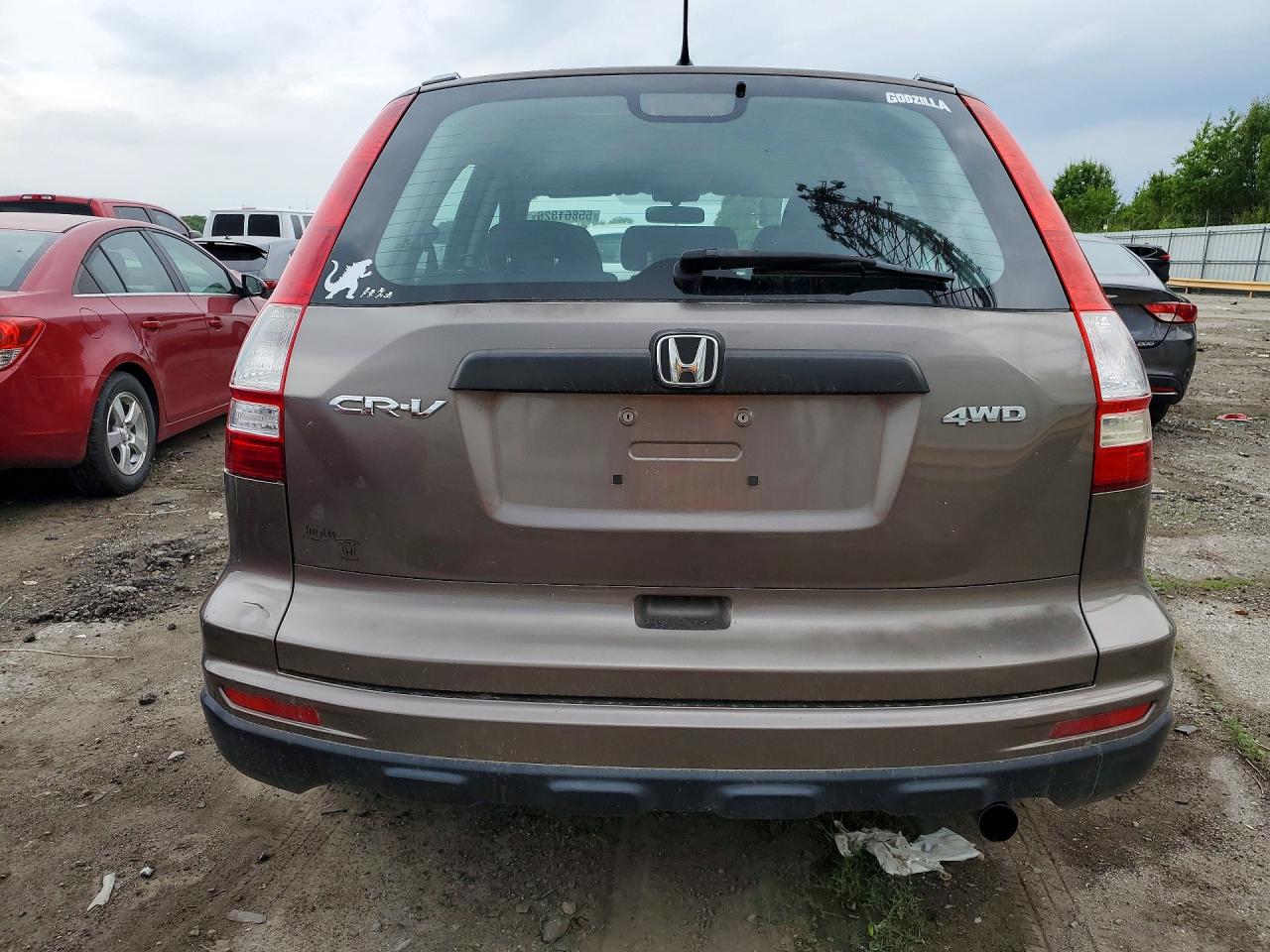 2010 Honda Cr-v Lx Gray vin: 5J6RE4H32AL063870