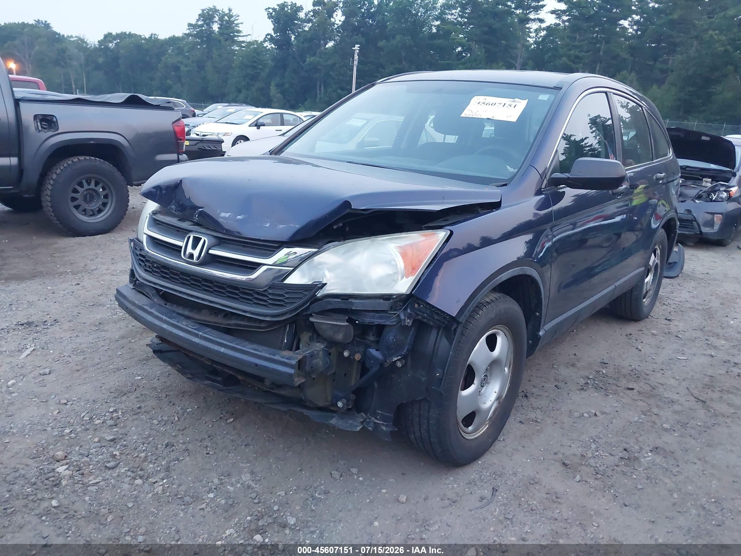 2010 Honda Cr-v Lx Синий vin: 5J6RE4H32AL068115