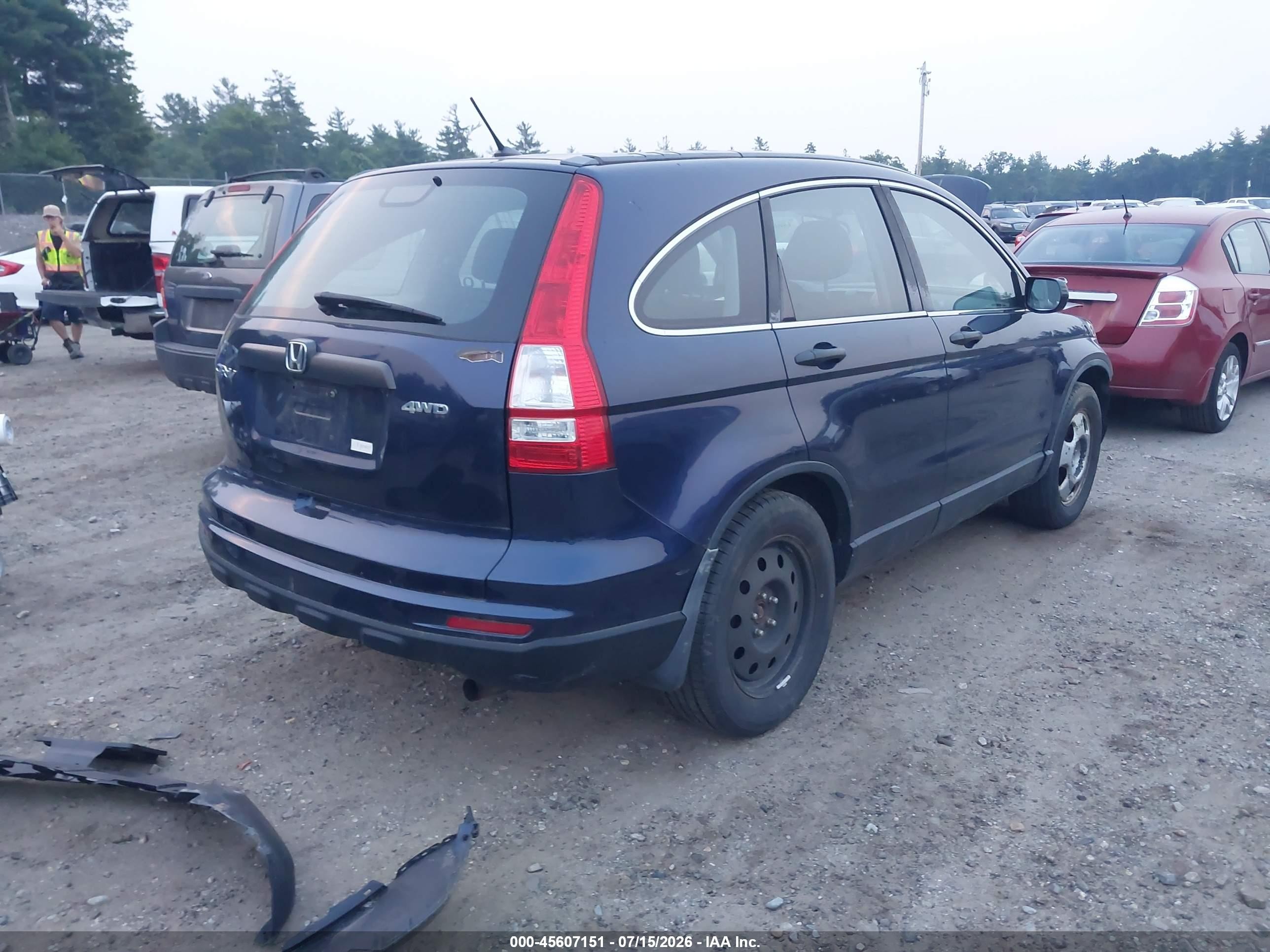 2010 Honda Cr-v Lx Синий vin: 5J6RE4H32AL068115