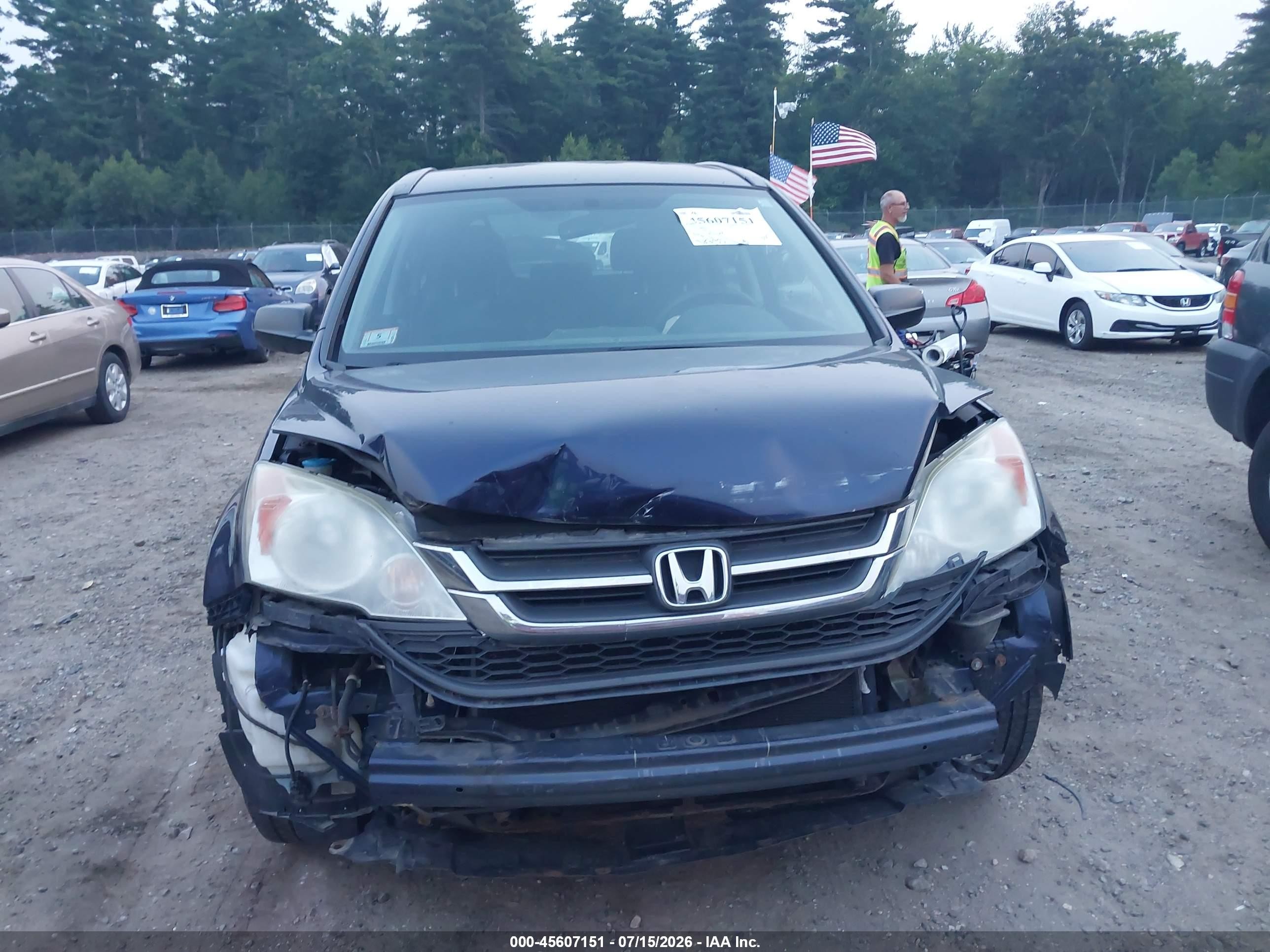 2010 Honda Cr-v Lx Синий vin: 5J6RE4H32AL068115