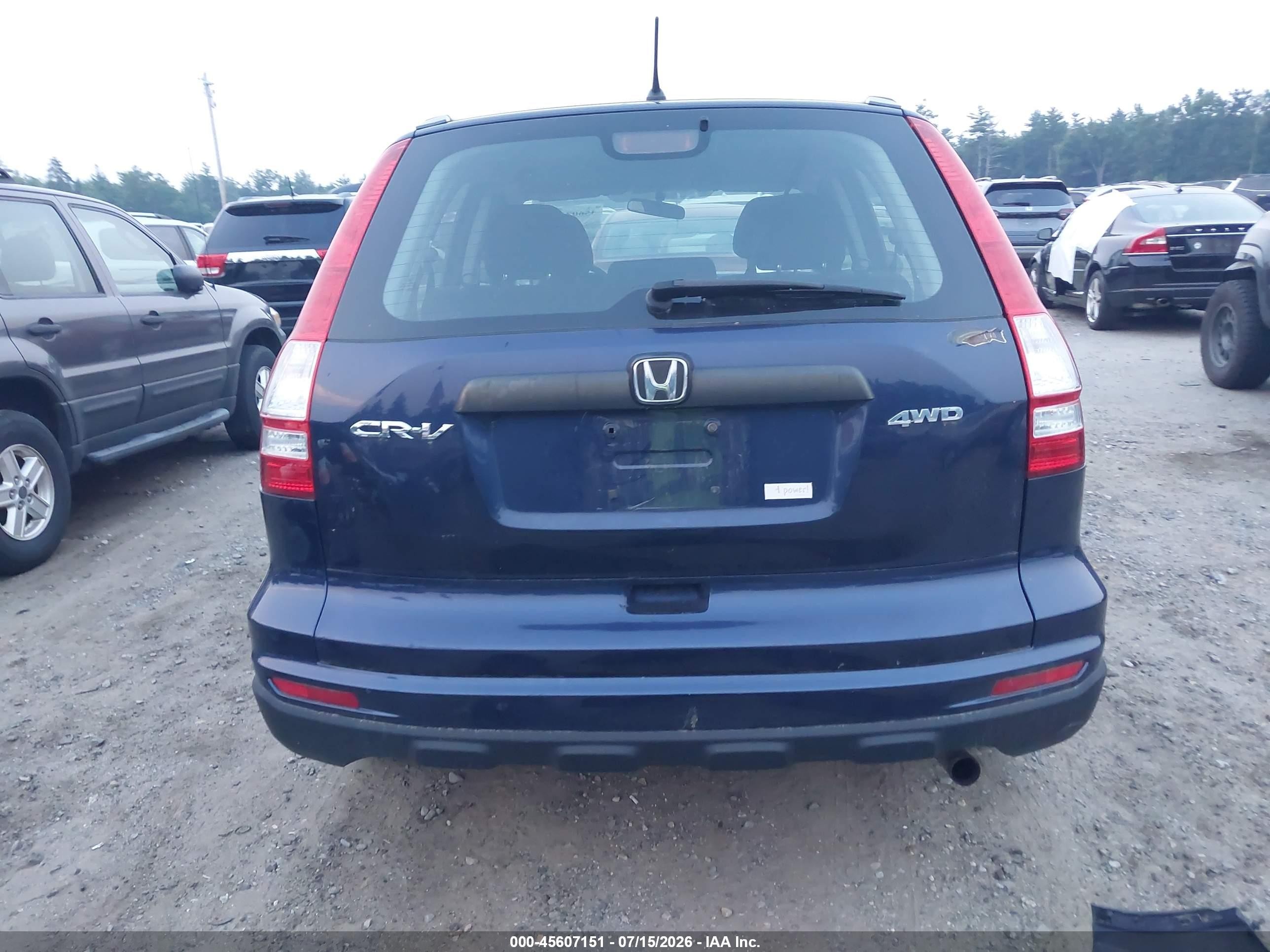 2010 Honda Cr-v Lx Синий vin: 5J6RE4H32AL068115