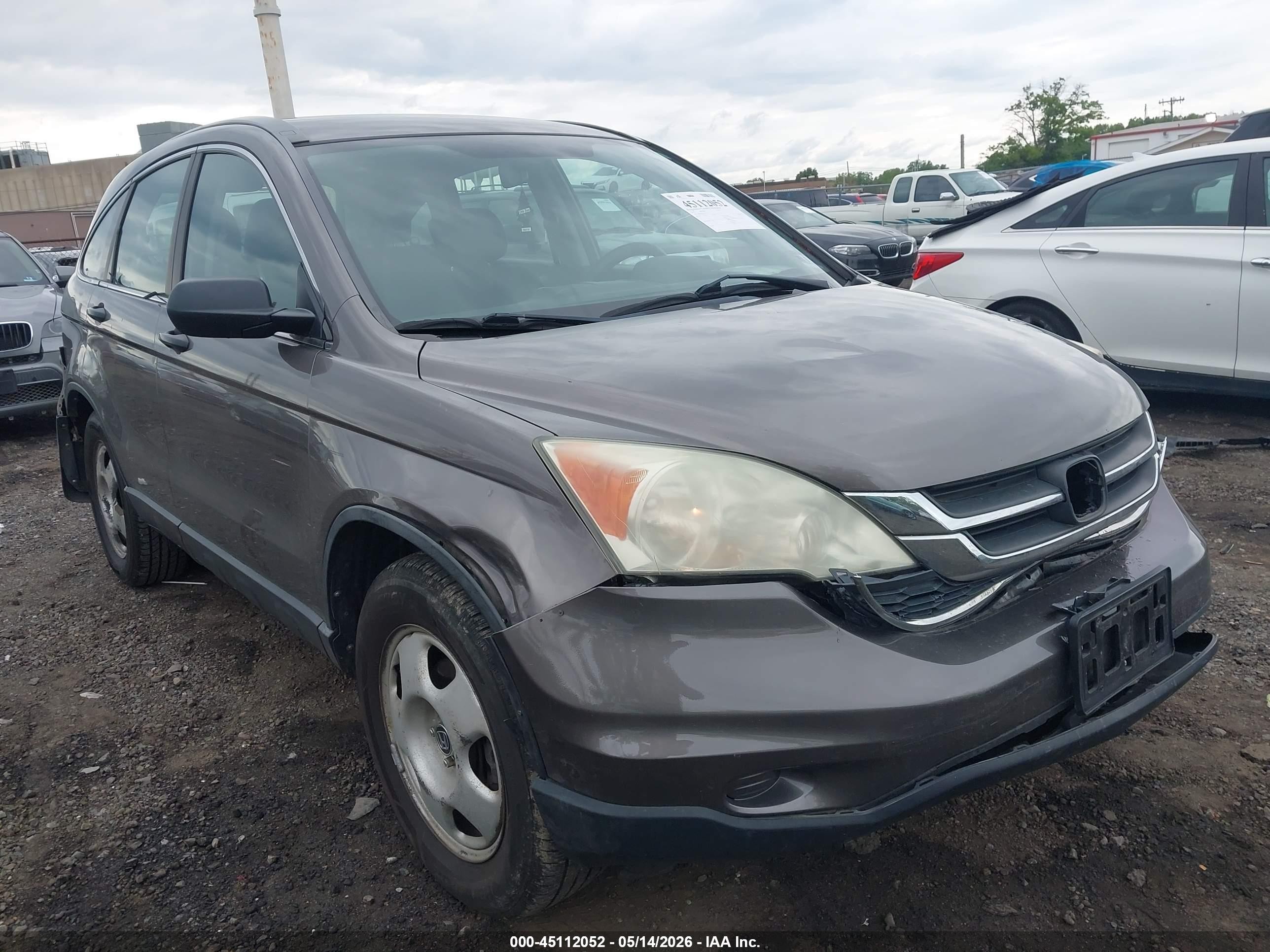 2010 Honda Cr-v Lx Gray vin: 5J6RE4H32AL072018