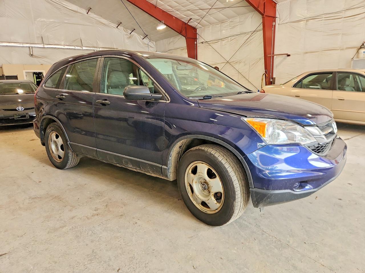 2011 Honda Cr-v Lx Blue vin: 5J6RE4H32BL014735