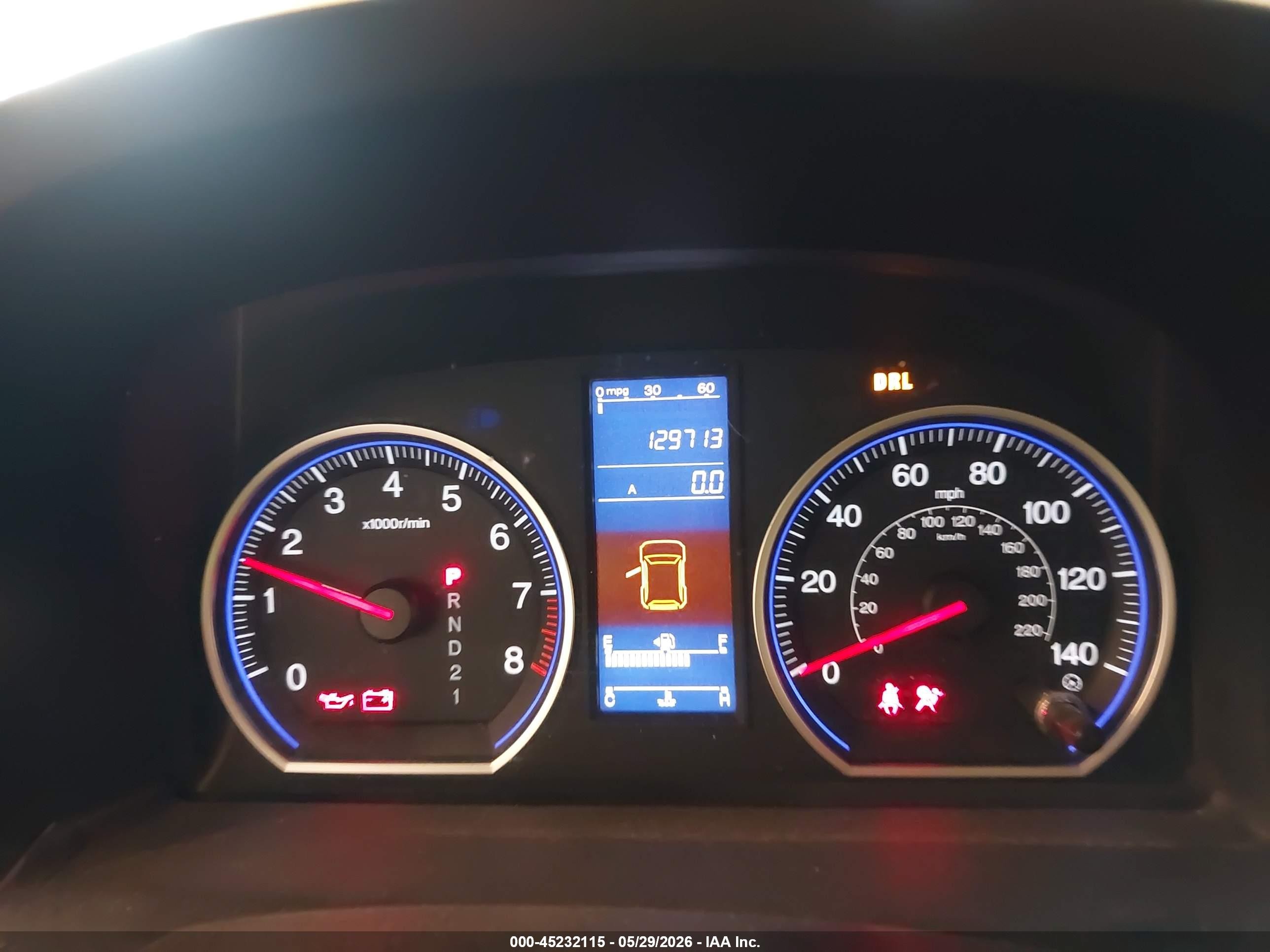 2011 Honda Cr-v Lx Gray vin: 5J6RE4H32BL034922