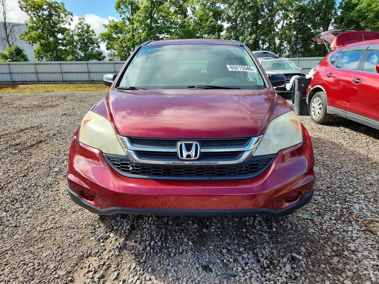 2011 Honda Cr-v Lx Maroon vin: 5J6RE4H32BL079679