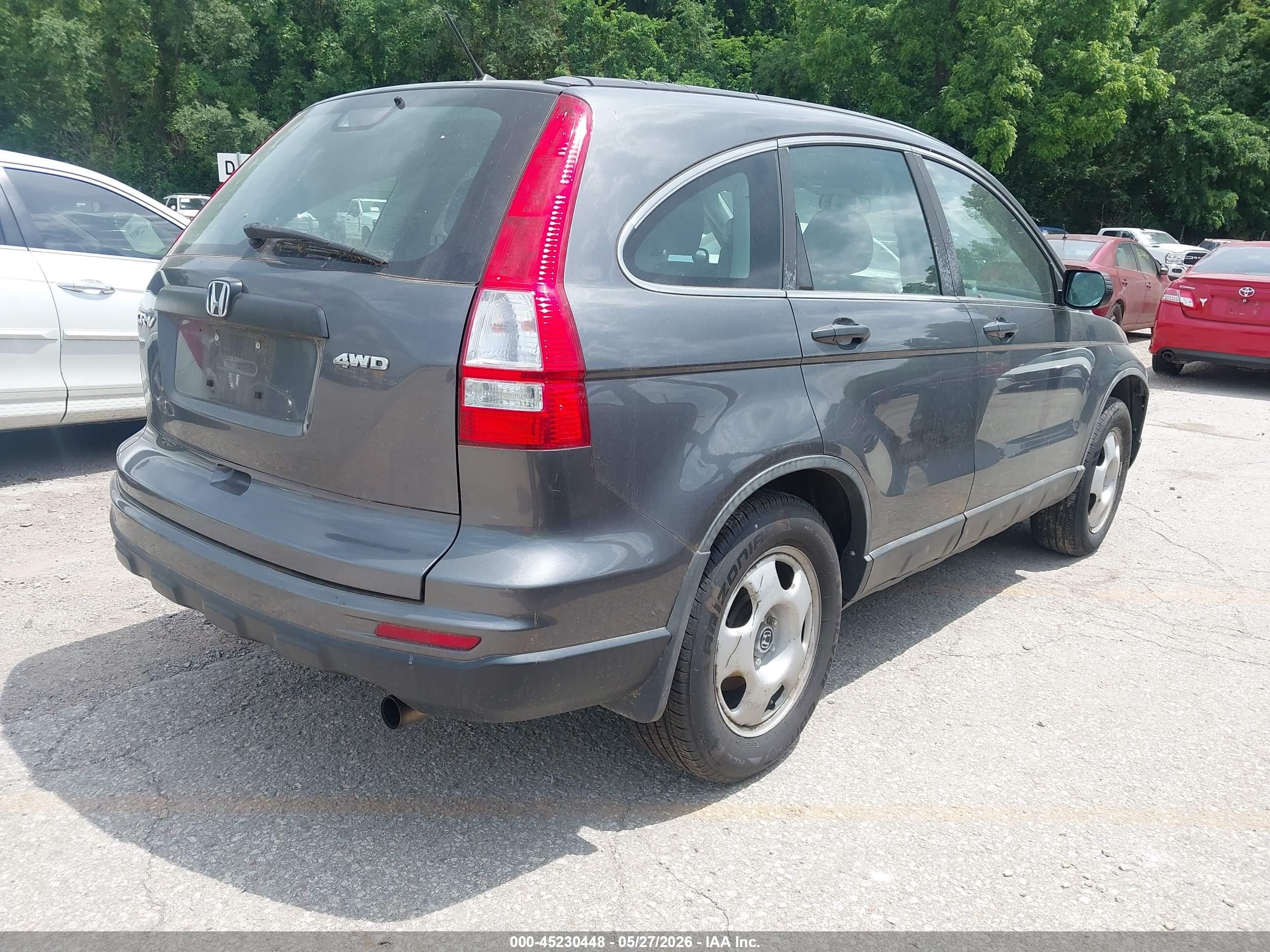 2011 Honda Cr-v Lx Black vin: 5J6RE4H32BL087622