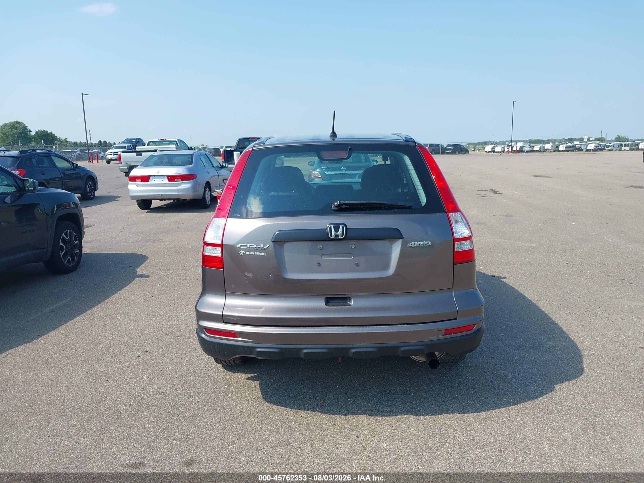 2011 Honda Cr-v Lx Gray vin: 5J6RE4H32BL090455