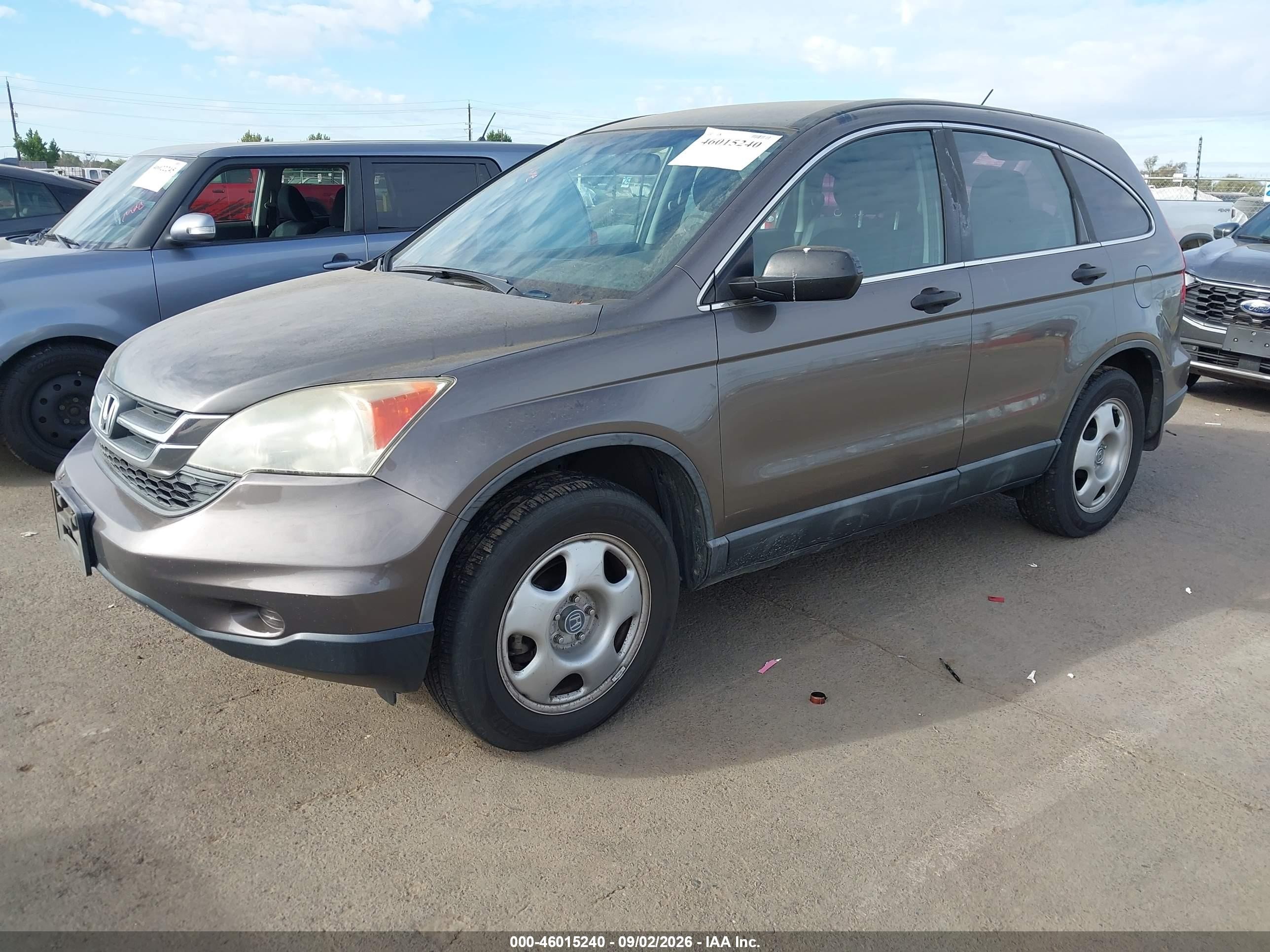 2010 Honda Cr-v Lx Brown vin: 5J6RE4H33AL022308