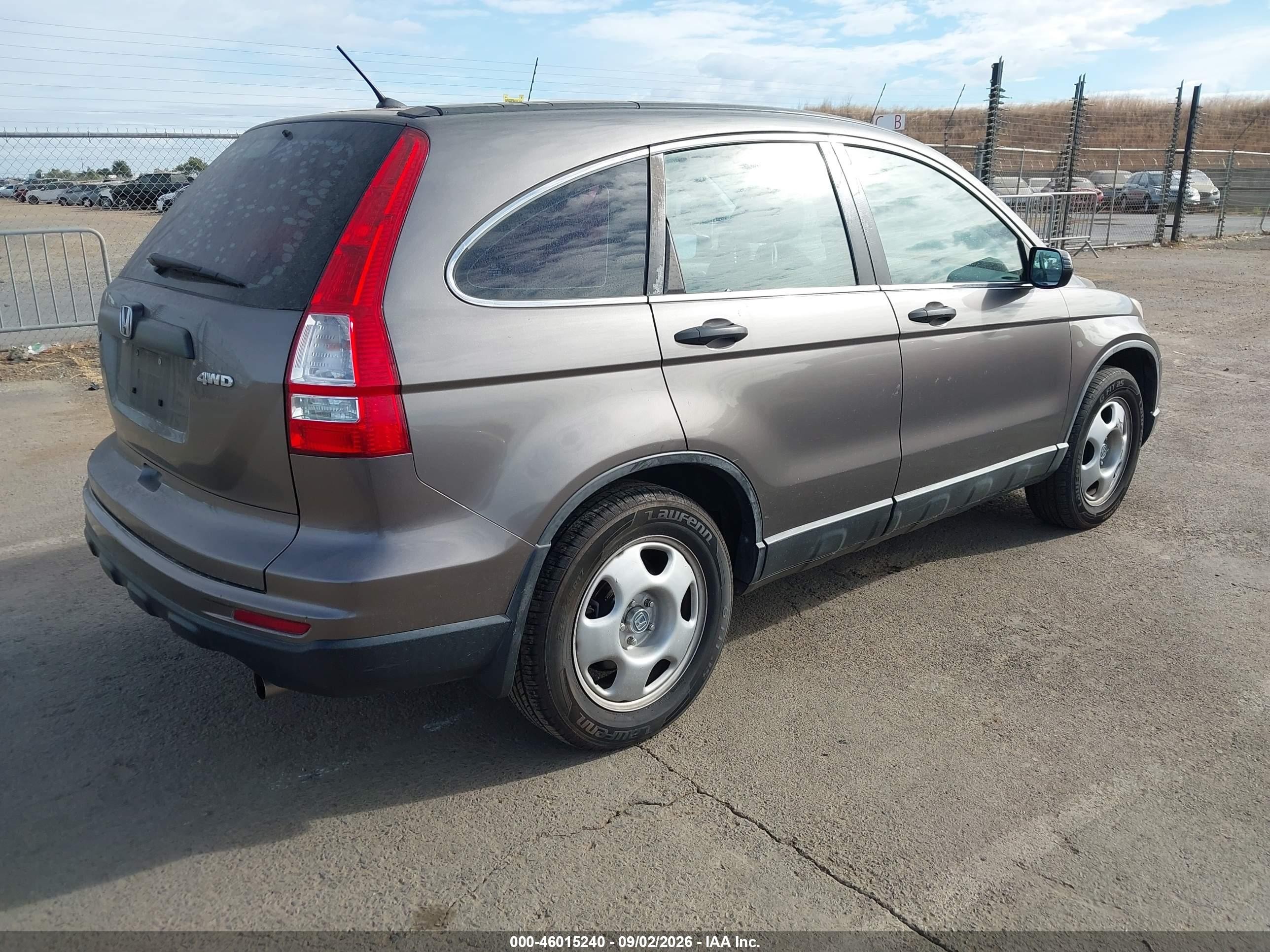 2010 Honda Cr-v Lx Brown vin: 5J6RE4H33AL022308