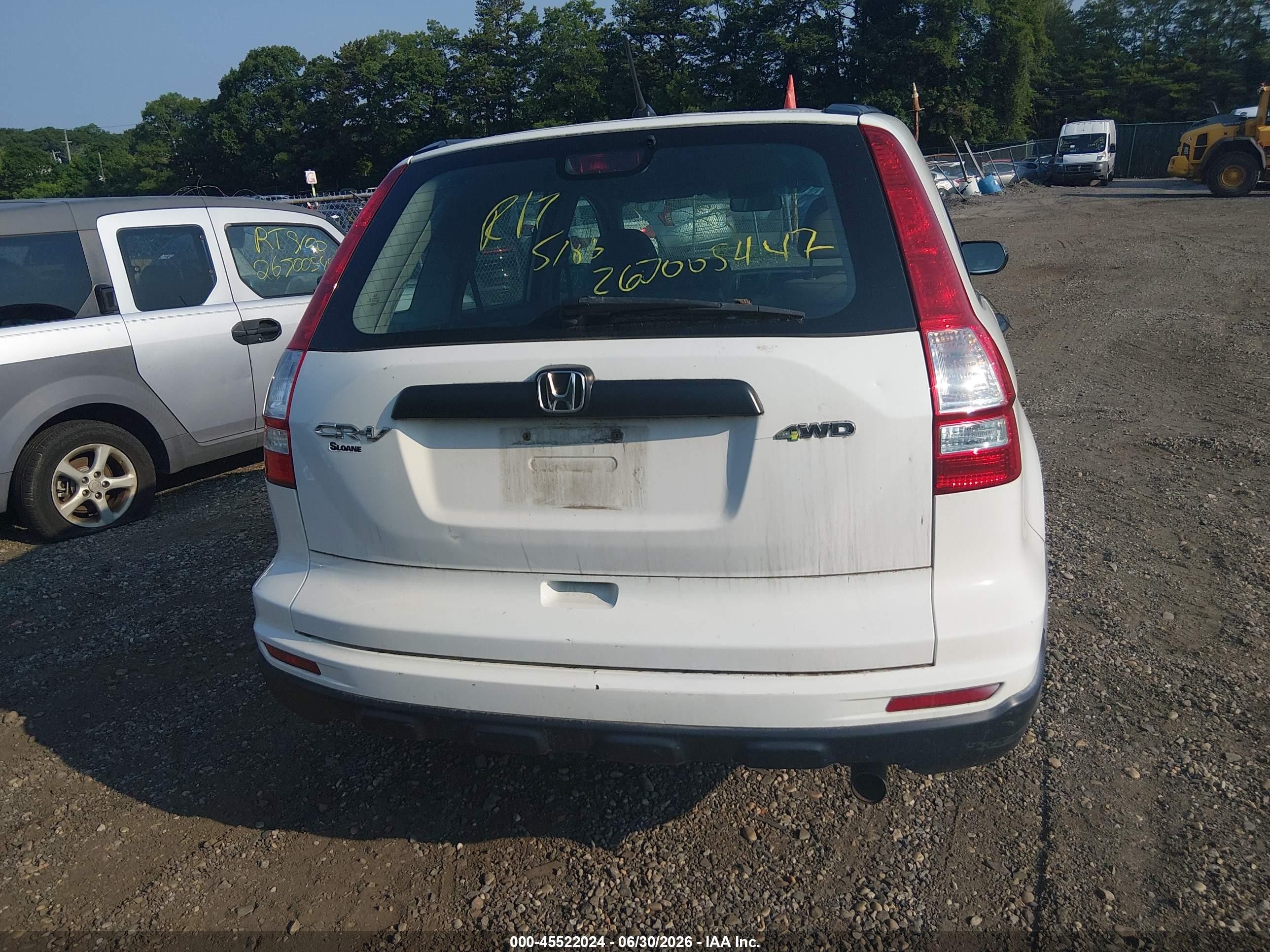 2010 Honda Cr-v Lx Белый vin: 5J6RE4H33AL045216