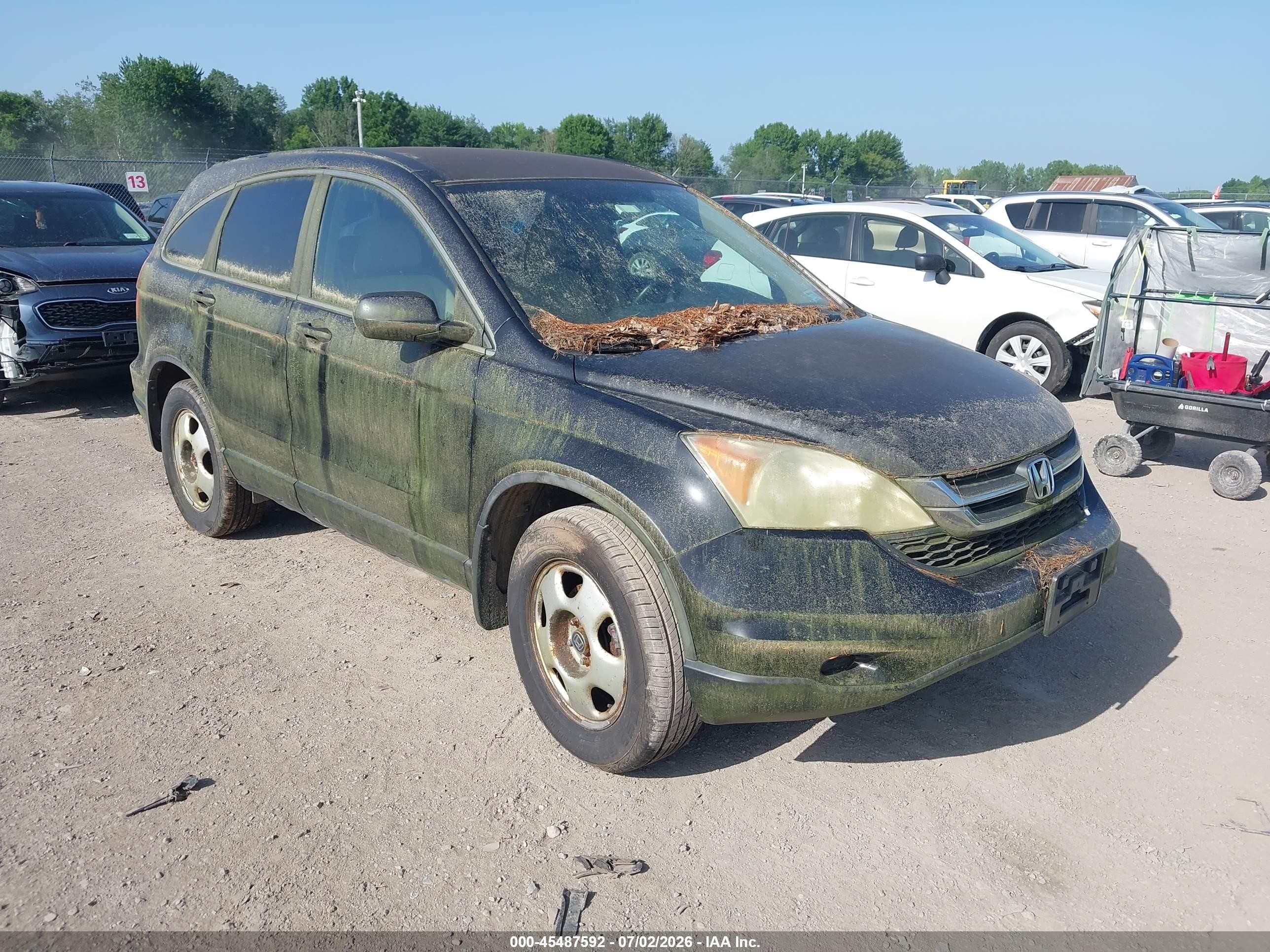 2010 Honda Cr-v Lx Black vin: 5J6RE4H33AL048522
