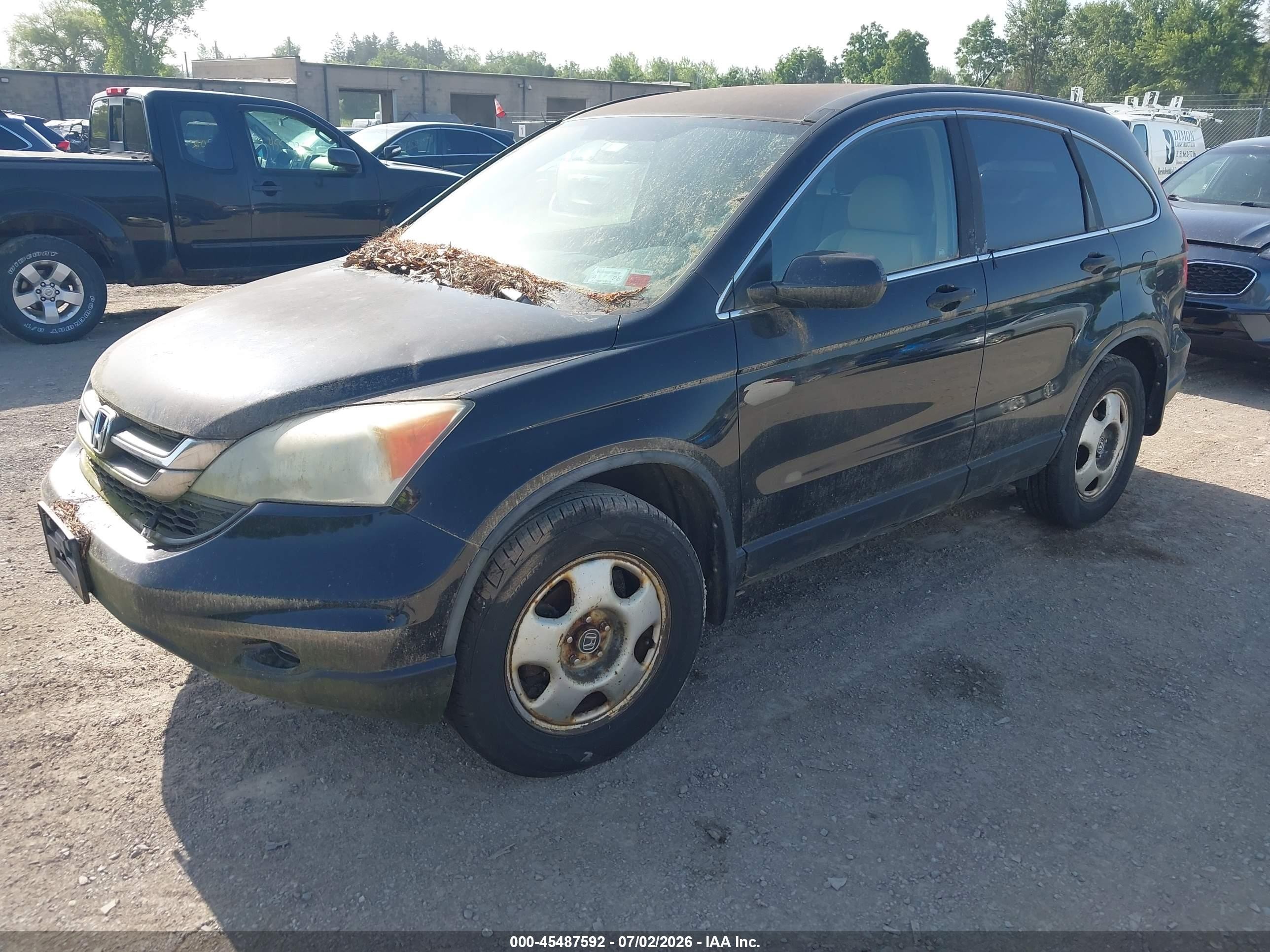 2010 Honda Cr-v Lx Black vin: 5J6RE4H33AL048522