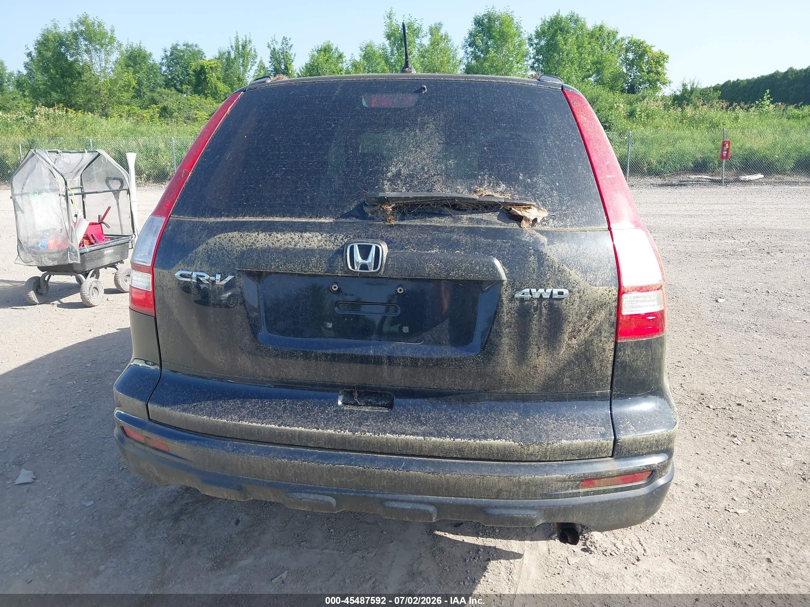 2010 Honda Cr-v Lx Black vin: 5J6RE4H33AL048522