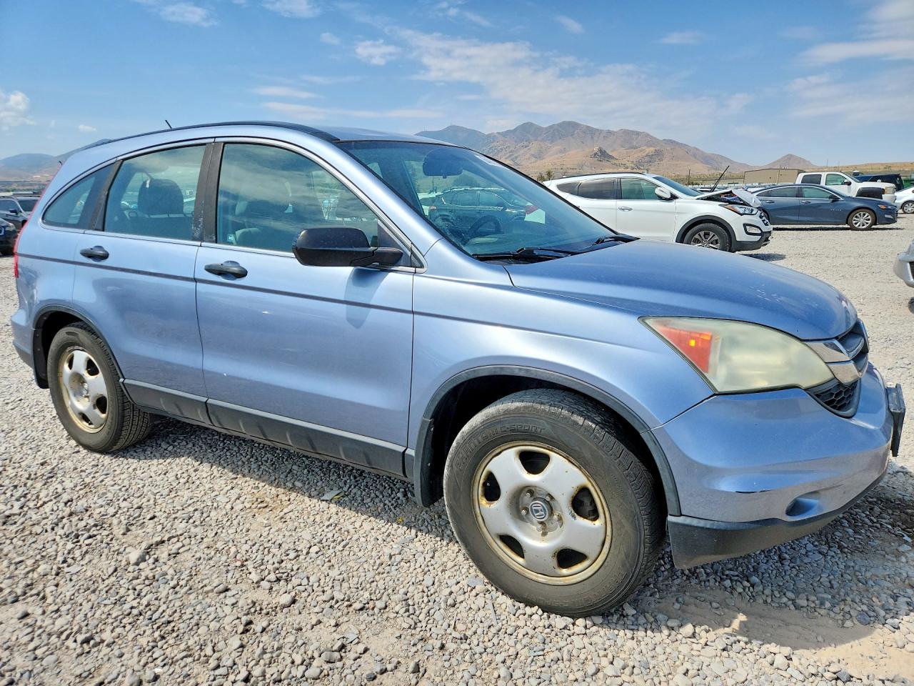 2010 Honda Cr-v Lx Blue vin: 5J6RE4H33AL063702