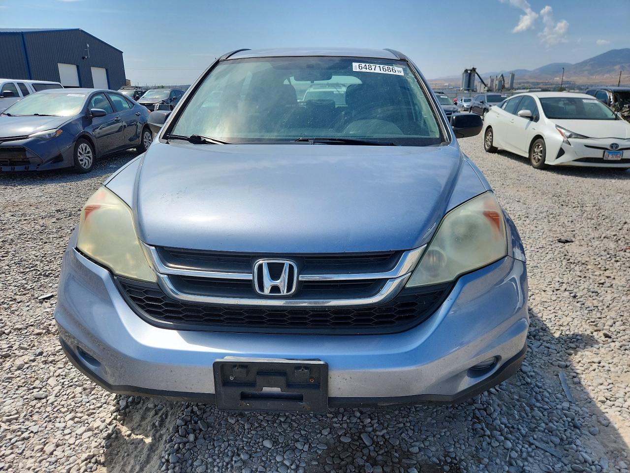 2010 Honda Cr-v Lx Blue vin: 5J6RE4H33AL063702