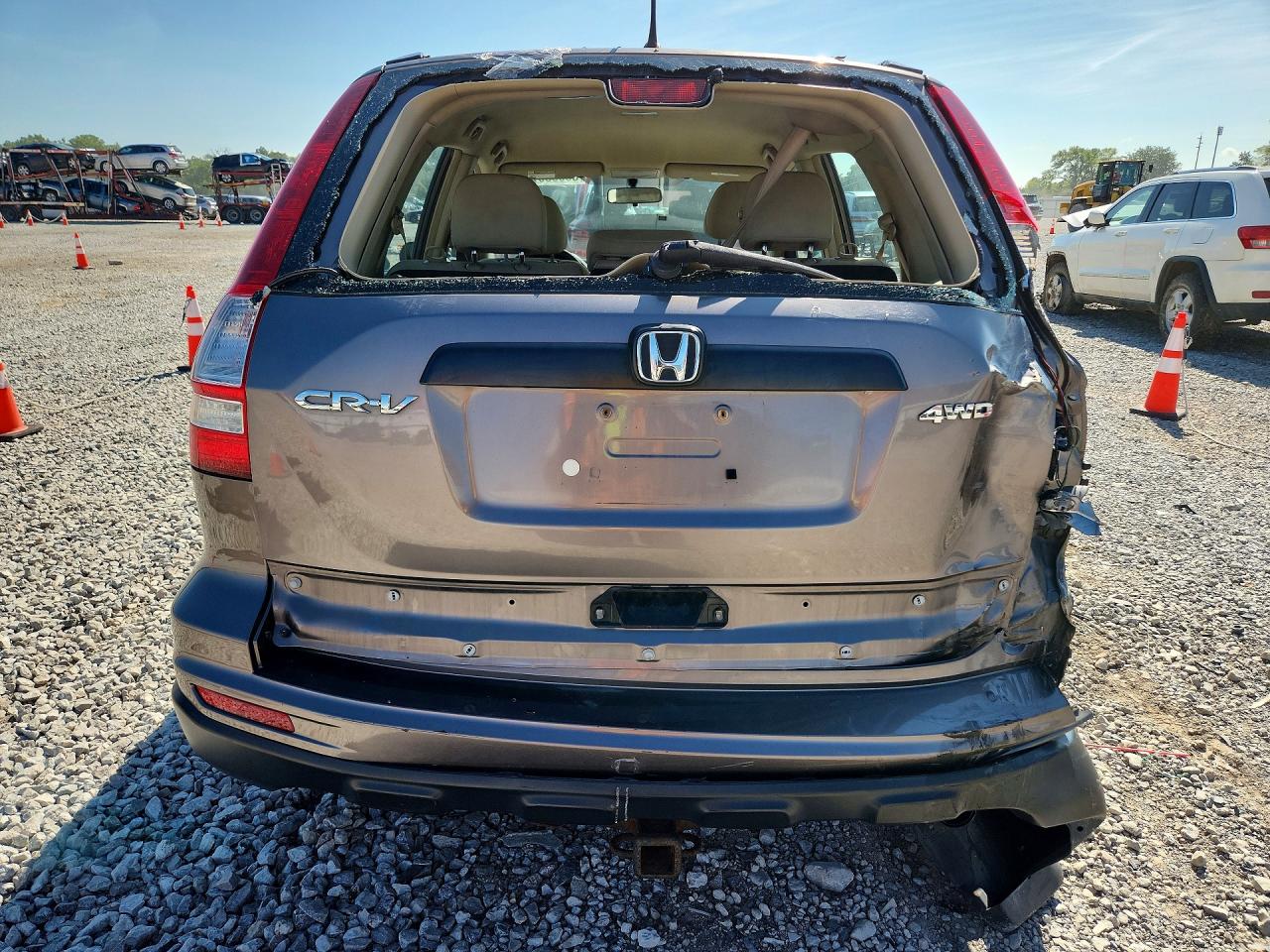 2010 Honda Cr-v Lx Gray vin: 5J6RE4H33AL088860