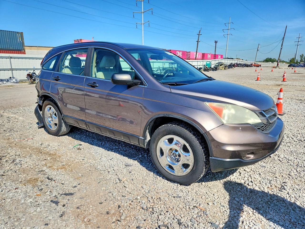 2010 Honda Cr-v Lx Gray vin: 5J6RE4H33AL088860