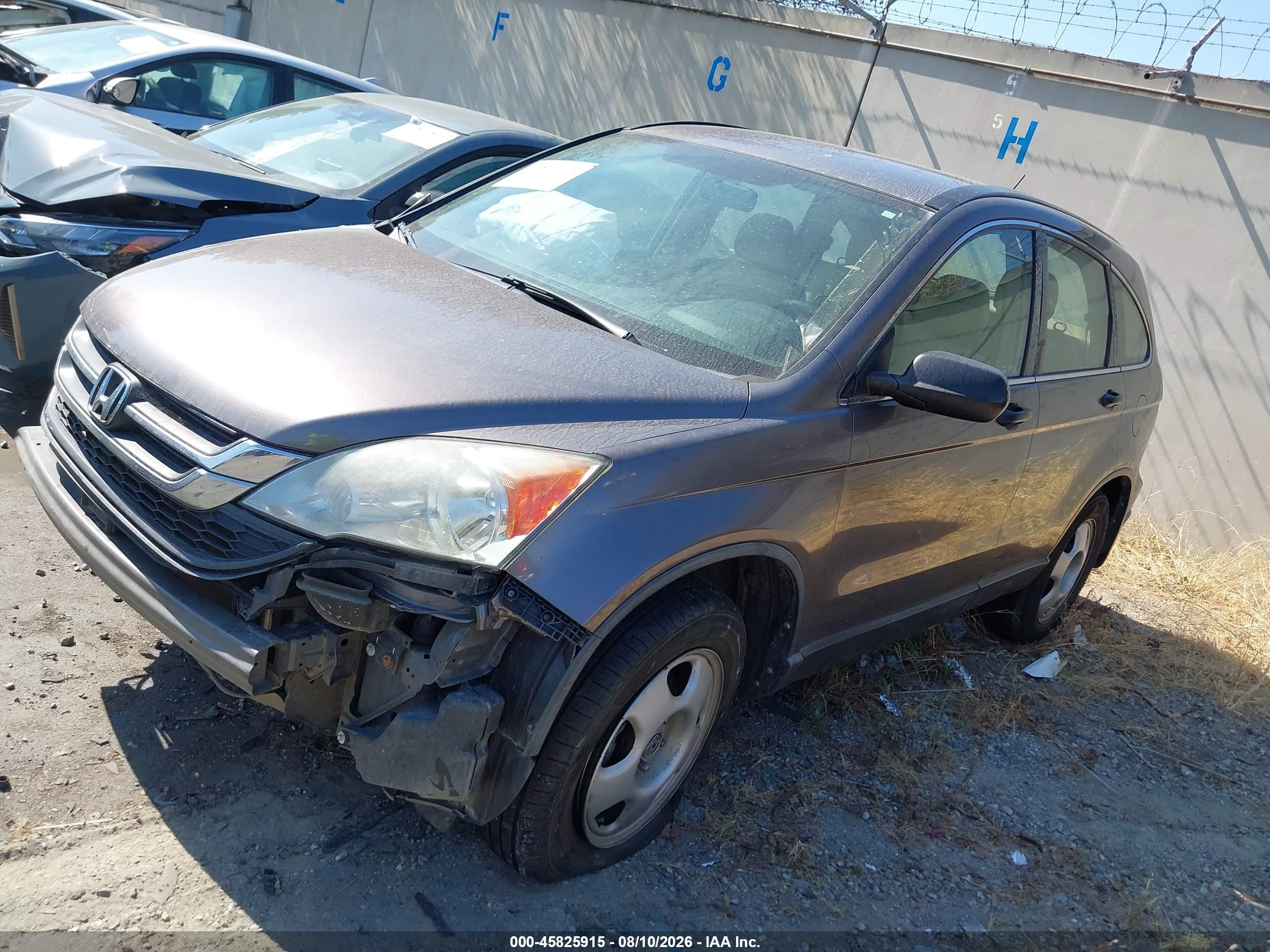 2011 Honda Cr-v Lx Серый vin: 5J6RE4H33BL064673